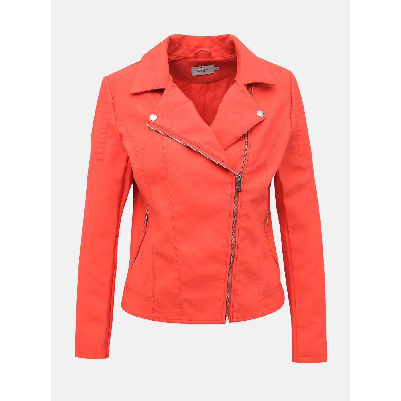 Red imitation leather curvy ONLY Melanie