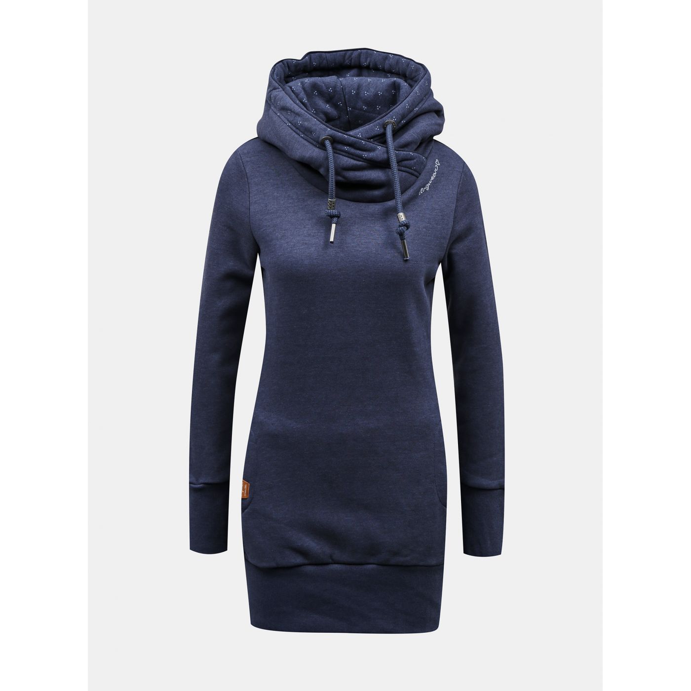 Dark Blue Women's Long Ragwear Hoodie