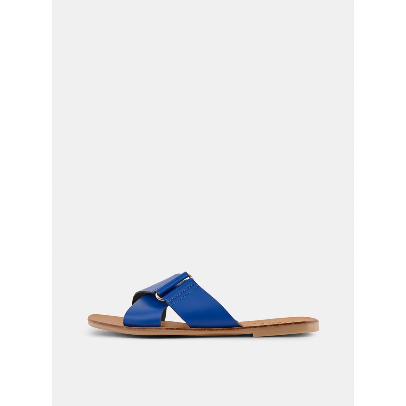Blue Leather Slippers Pieces Nea