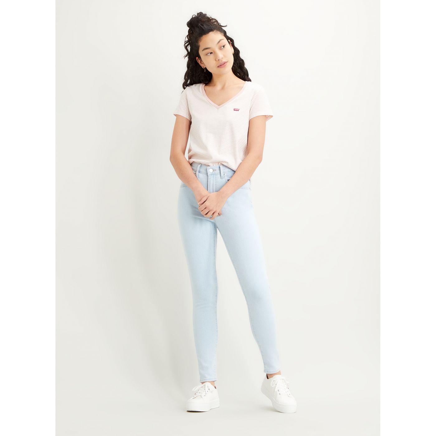 Levi's Cream Women's Striped T-Shirt®