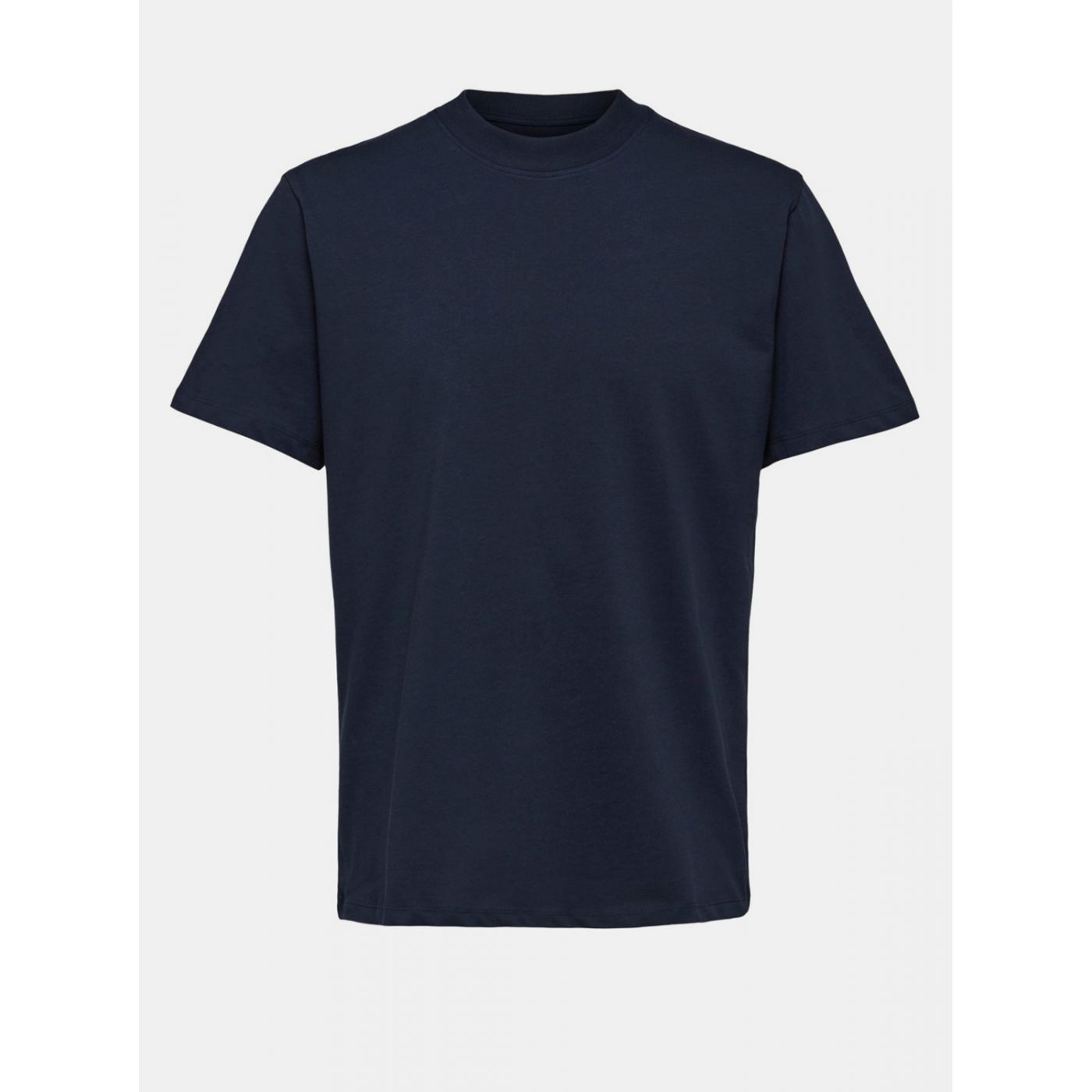 Dark Blue Basic T-Shirt Selected Homme Relax