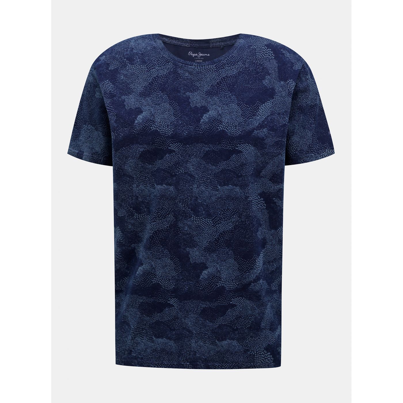 Dark Blue Men's Patterned Pepe Jeans T-Shirt