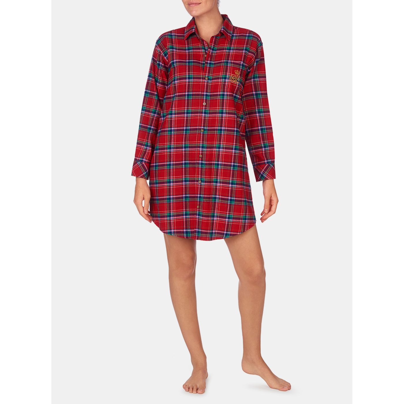 Red Women's Remanded Nightgown Lauren Ralph Lauren