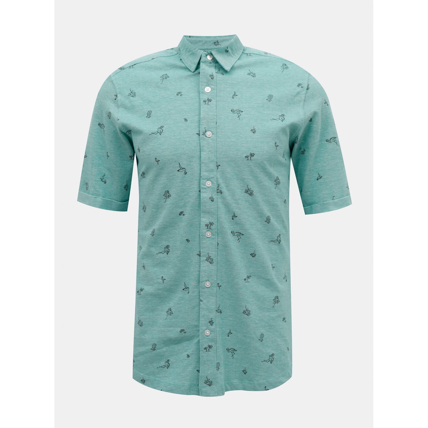 Blue Patterned Shirt ONLY & SONS