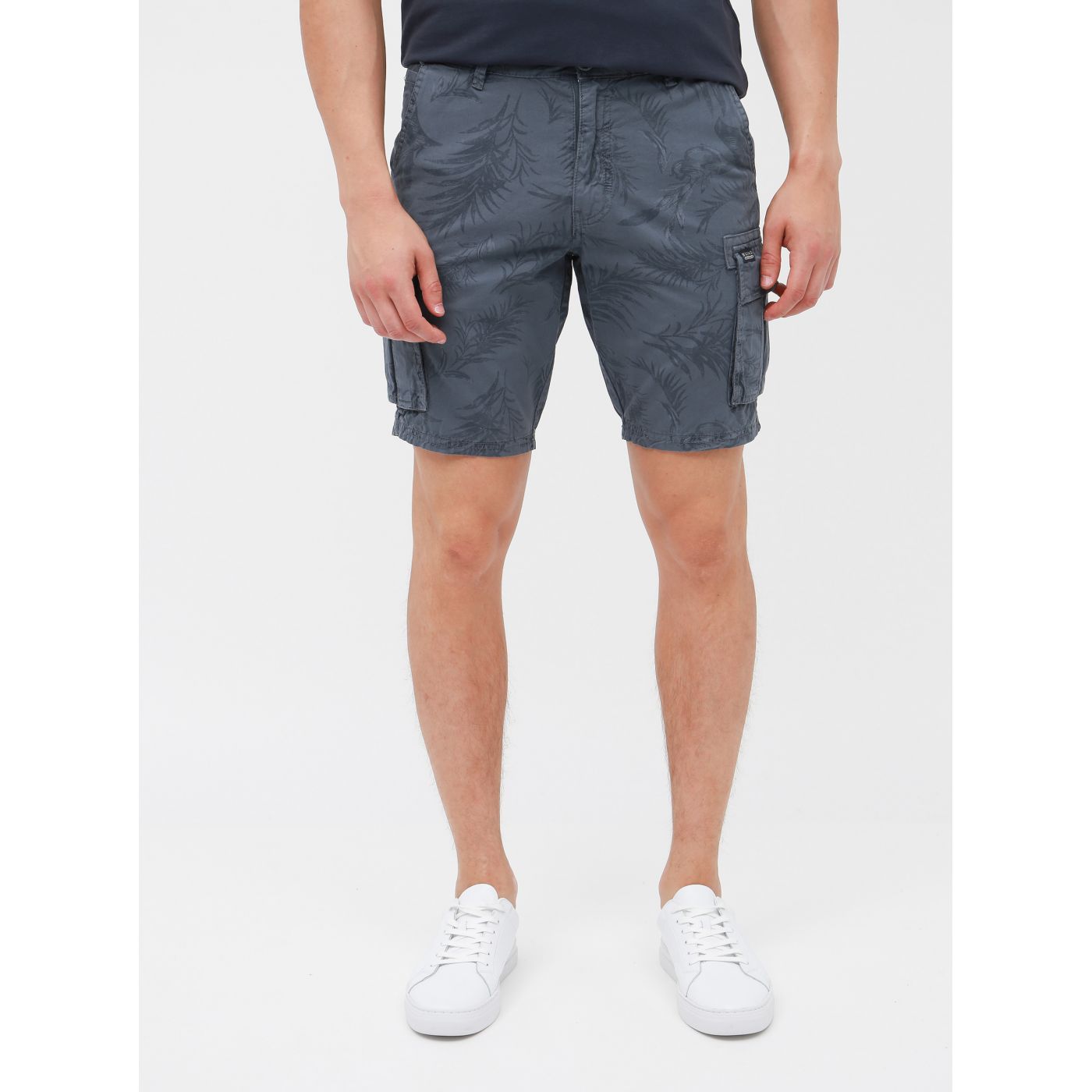 Blend Blue Patterned Shorts