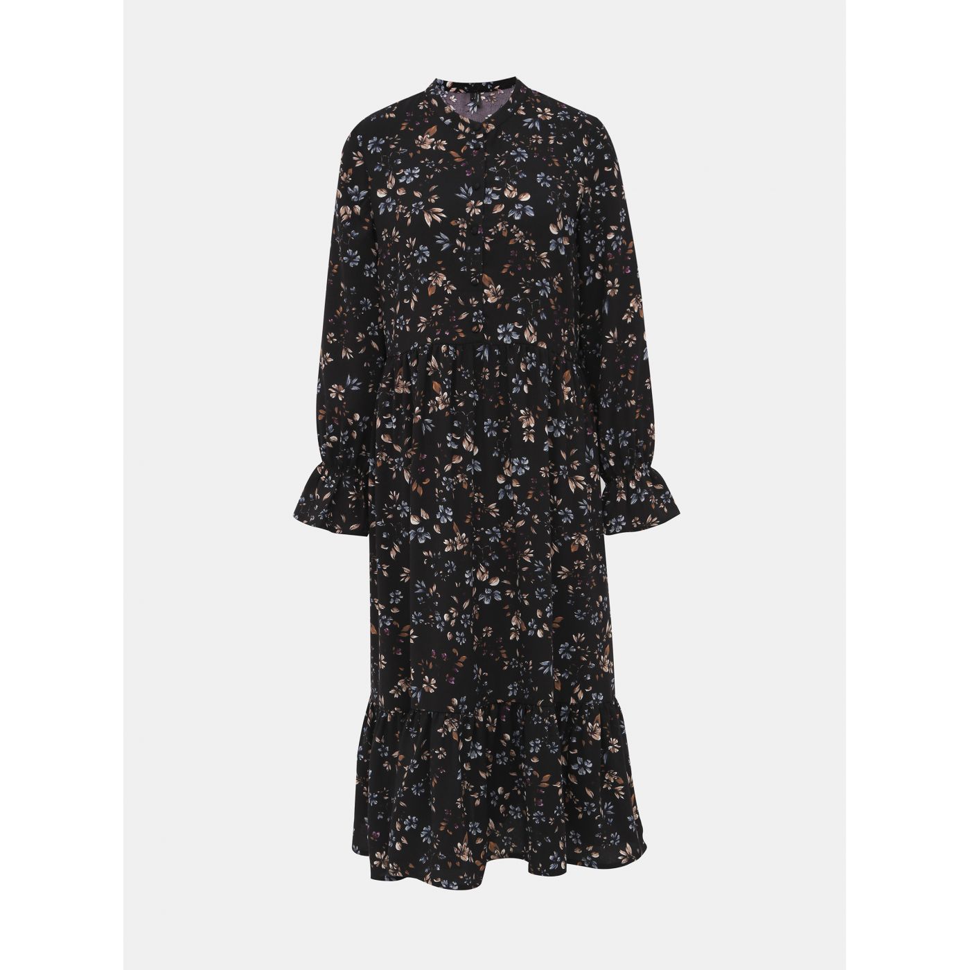 Black Floral Midi Dress VERO MODA Myranda