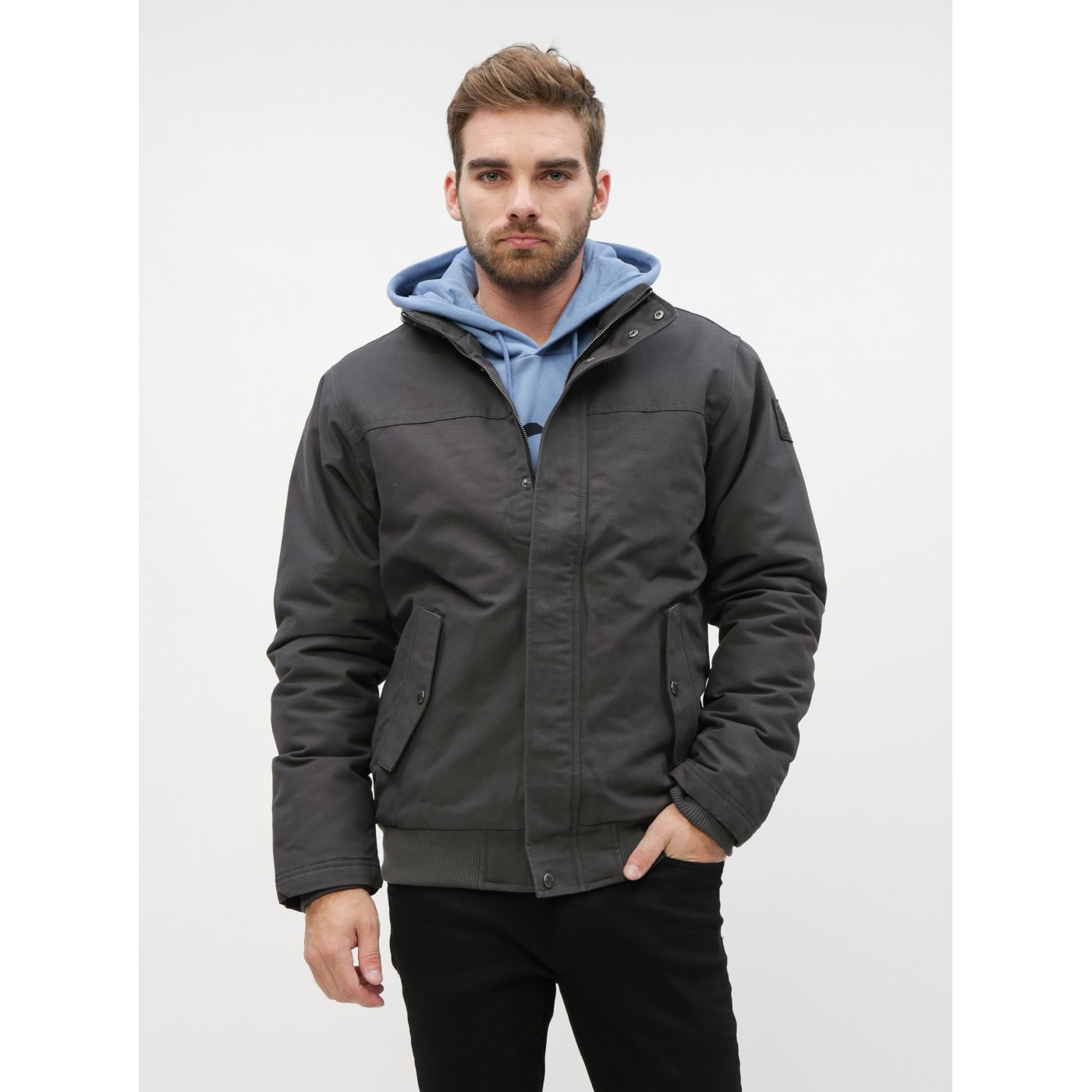 Dark grey winter waterproof jacket Quiksilver