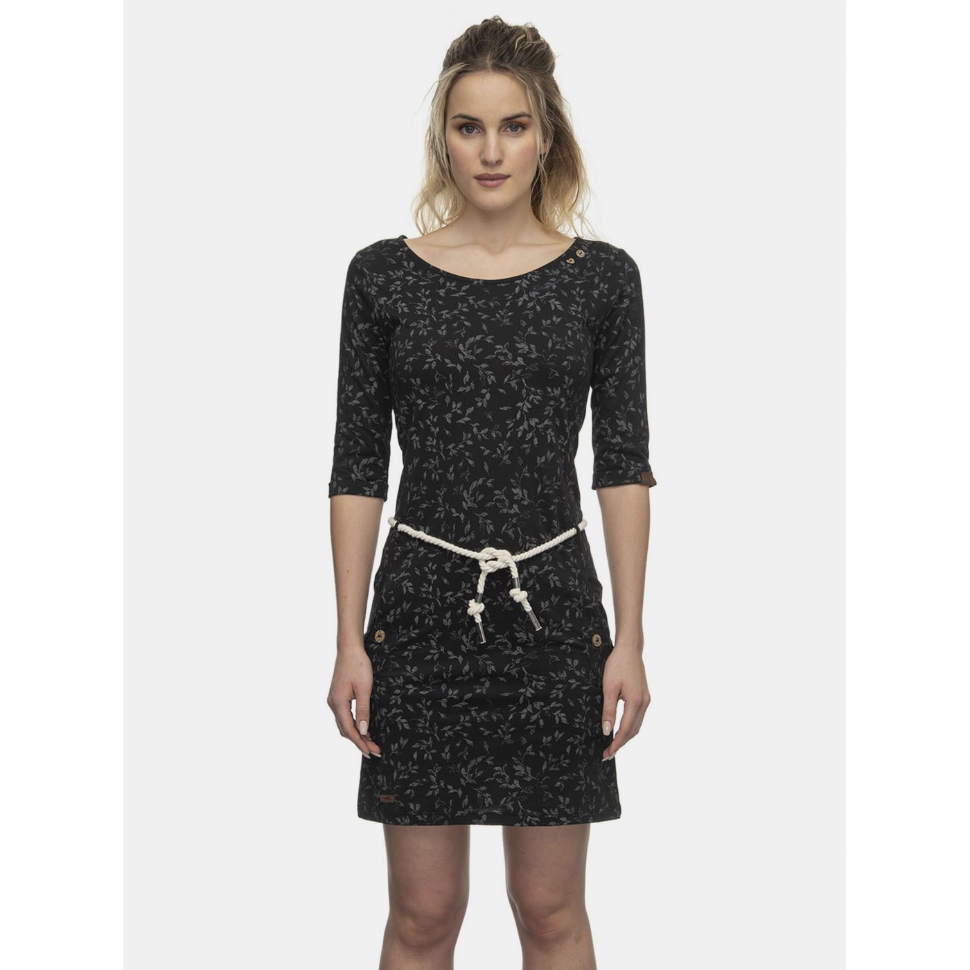 Black Floral Ragwear Dress