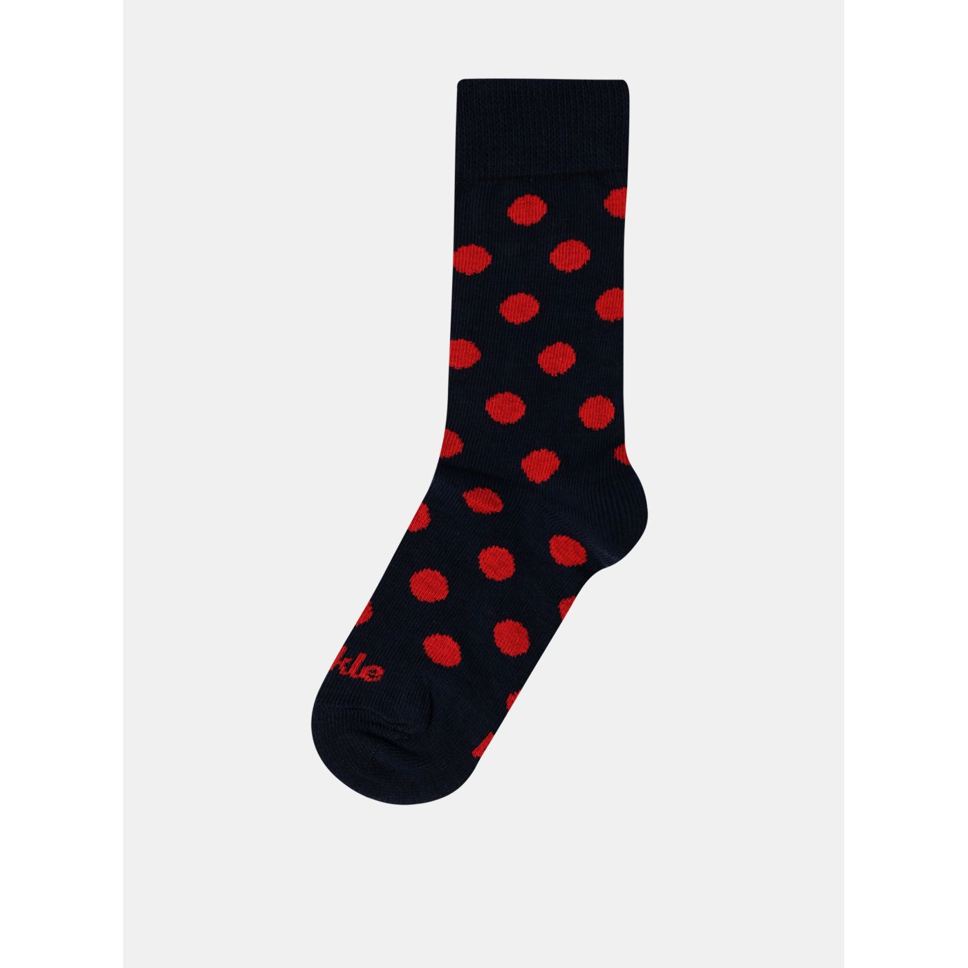Dark blue children's polka dot socks Fusakle Cloves
