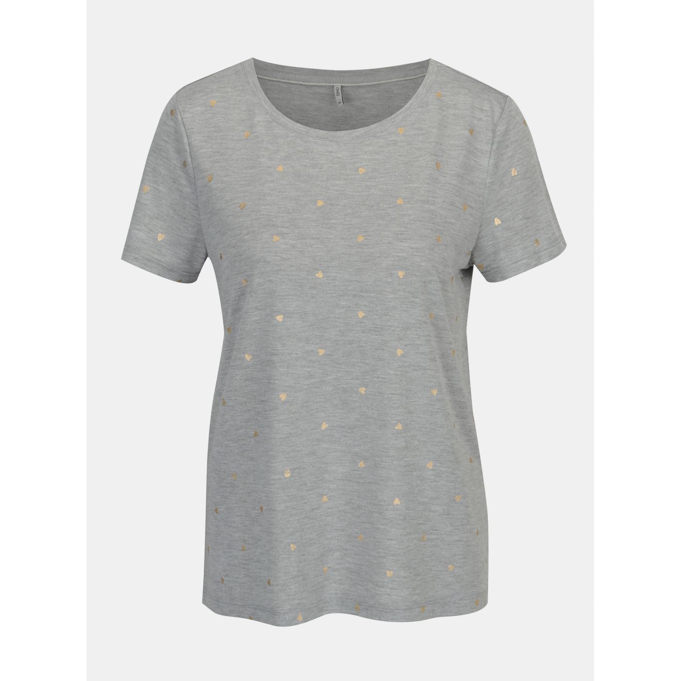 Grey Annealed Patterned T-Shirt ONLY Isabella