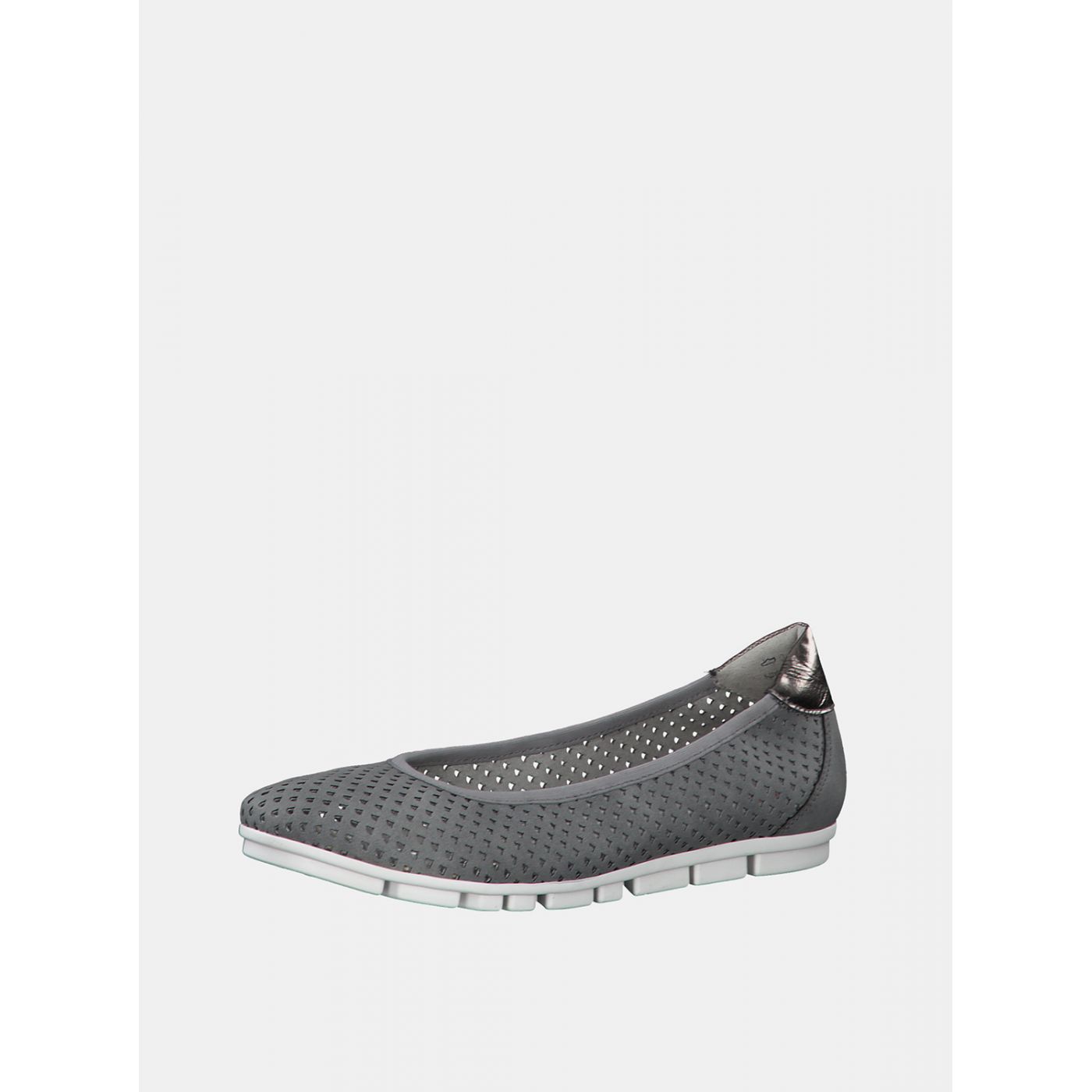 Grey perforated ballerinas s.Oliver