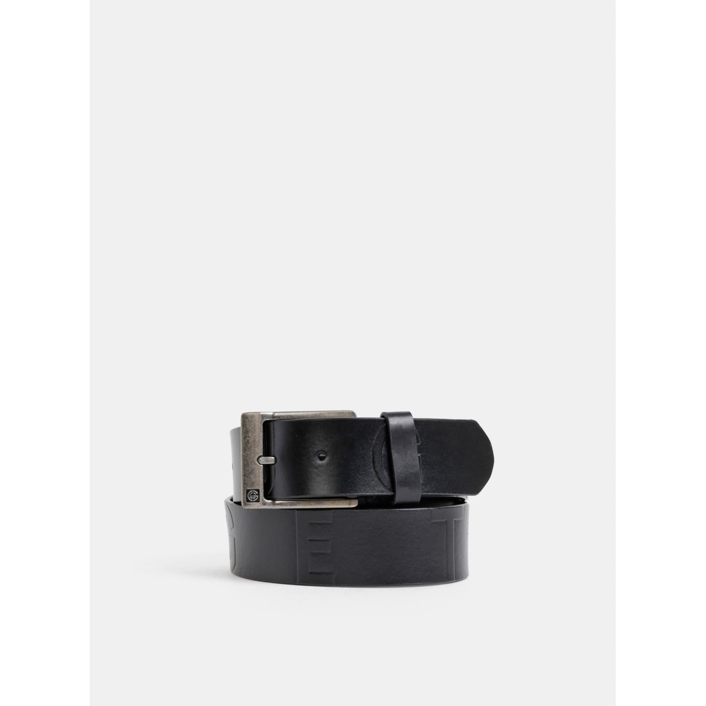 Black Men's Leather Belt NUGGET Fever