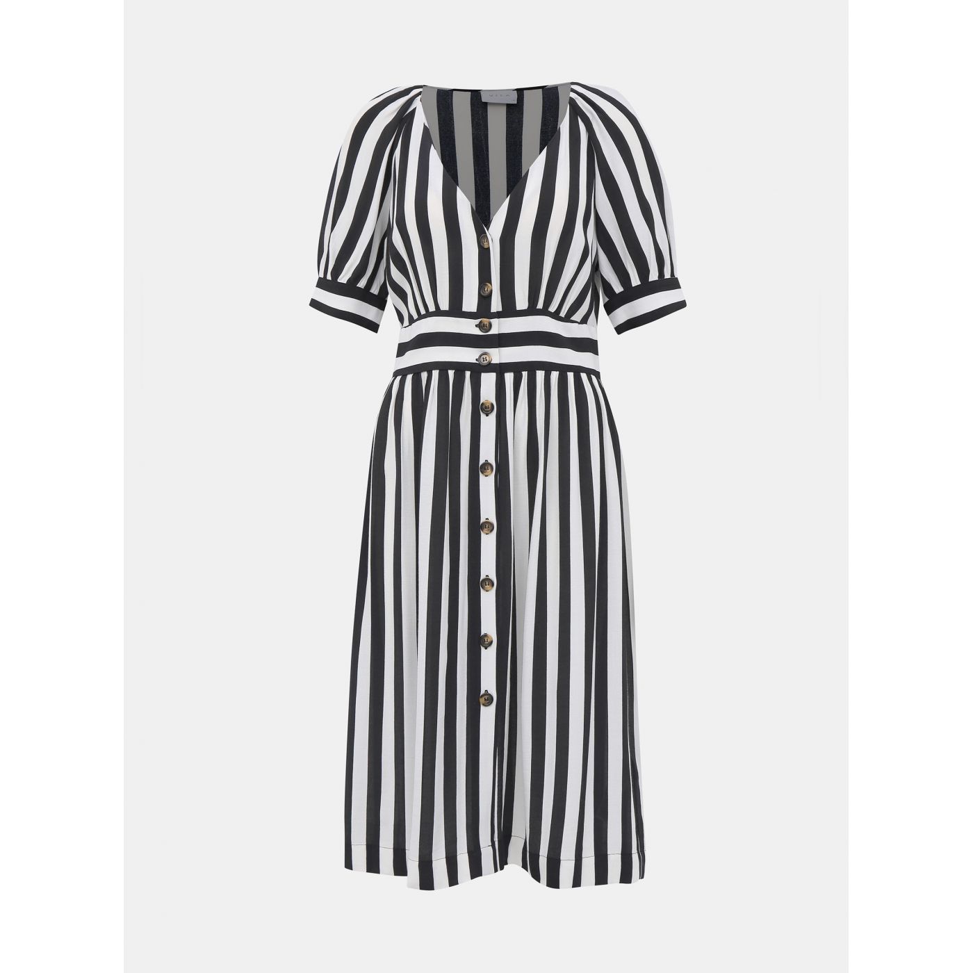 Black-and-white striped mididishes VILA Sassy