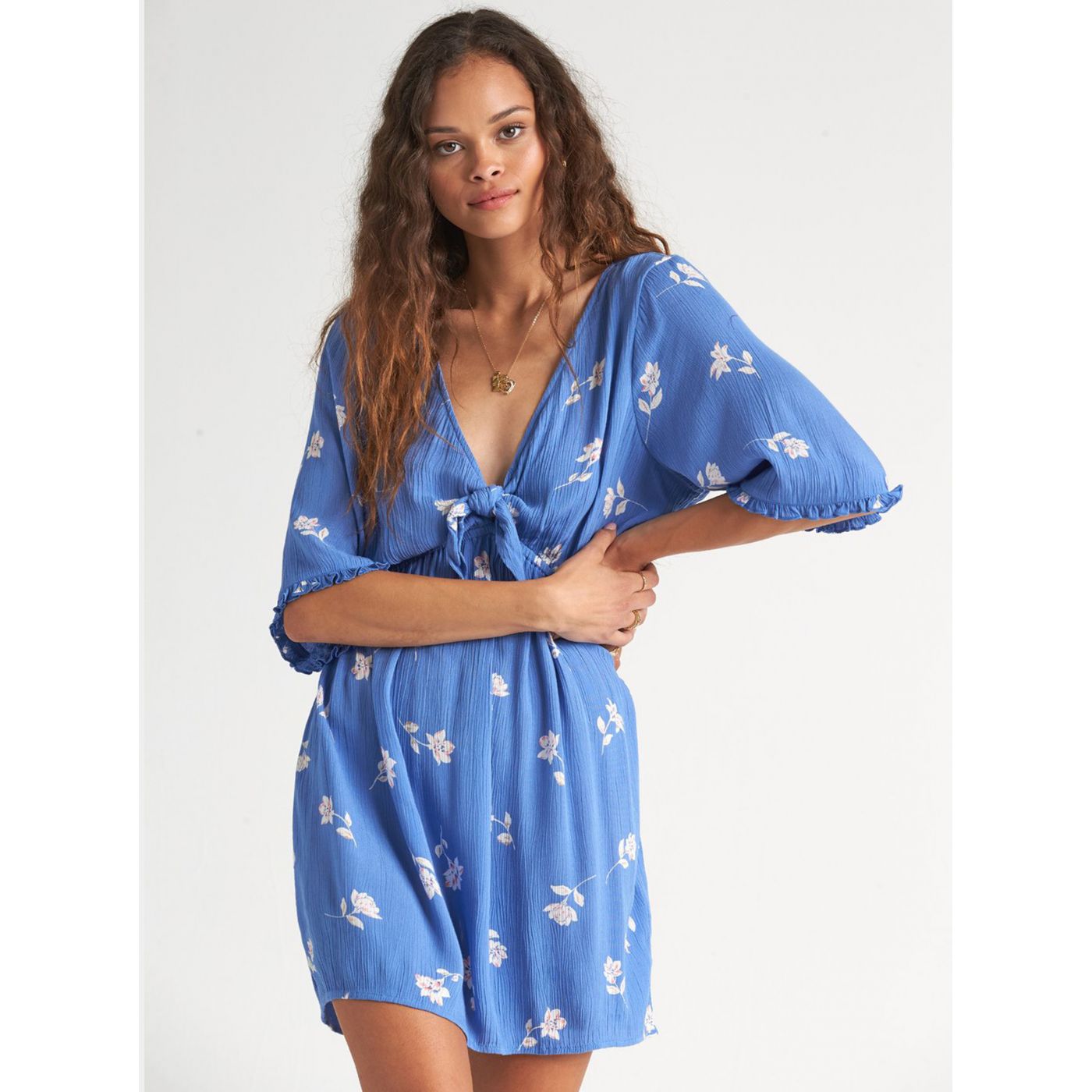 Blue Floral Billabong Dress