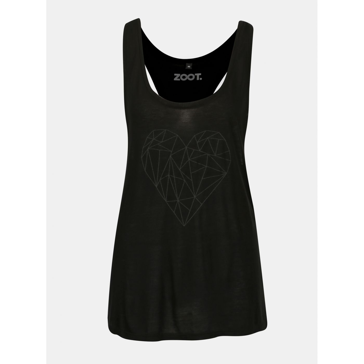 Zoot Original Polygon heart women's tank top