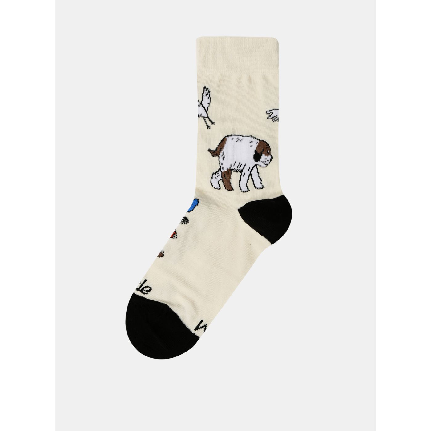 Cream children's patterned socks Fusakle Maxipes Fig
