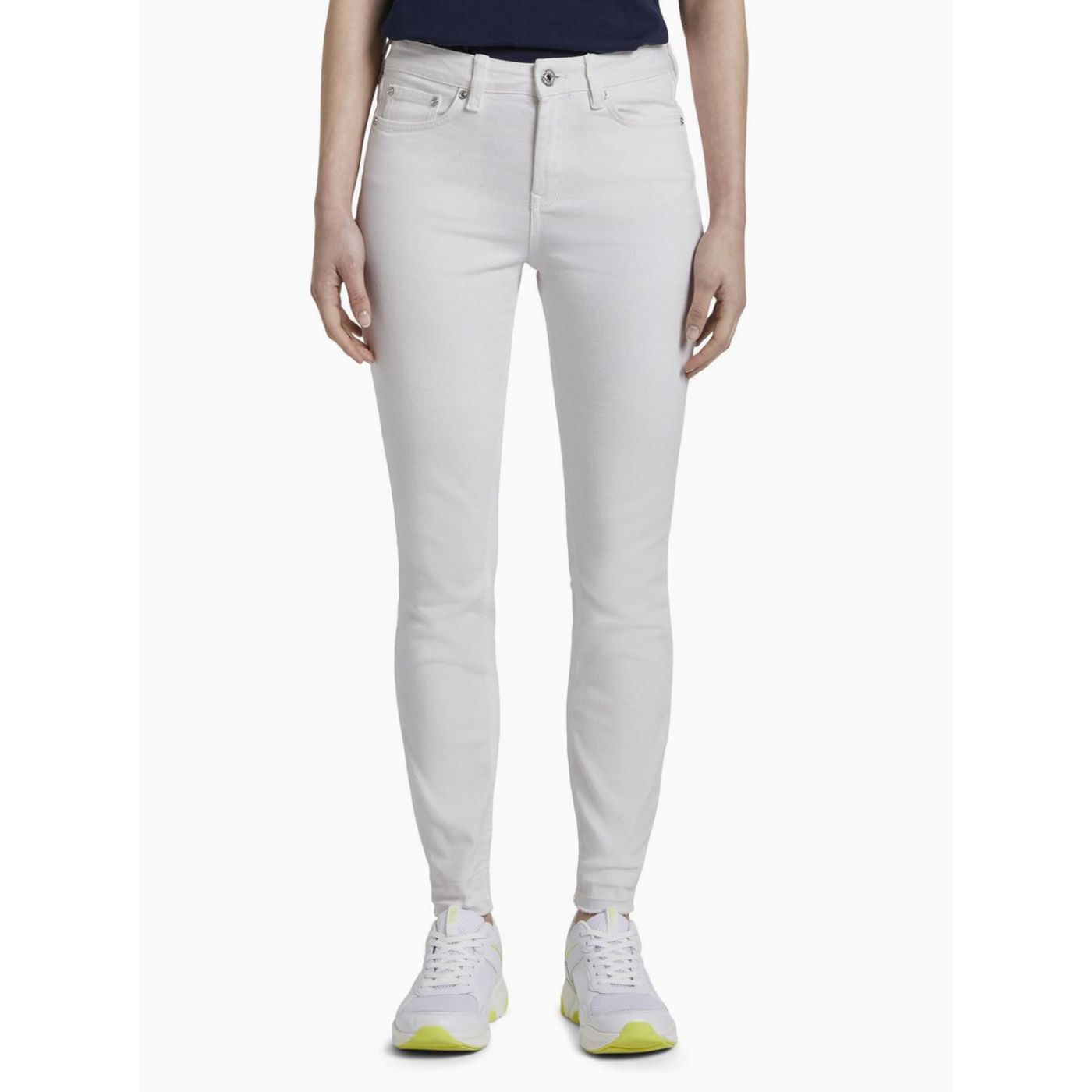 White Women's Skinny Fit Jeans Tom Tailor Denim