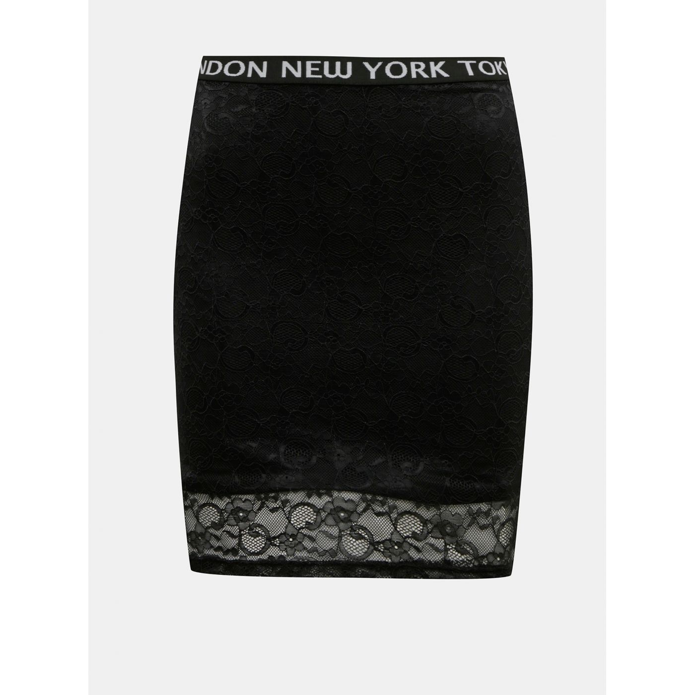 Black sleeve skirt with LACE TALLY WEiJL