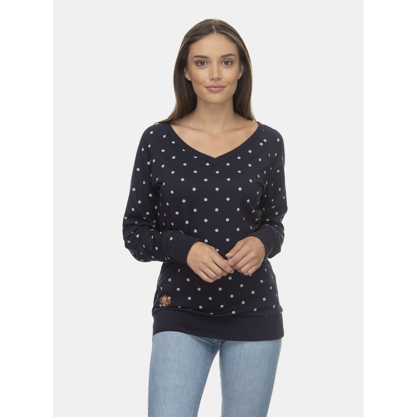 Dark Blue Women's Dotted Ragwear Camila Sweatshirt