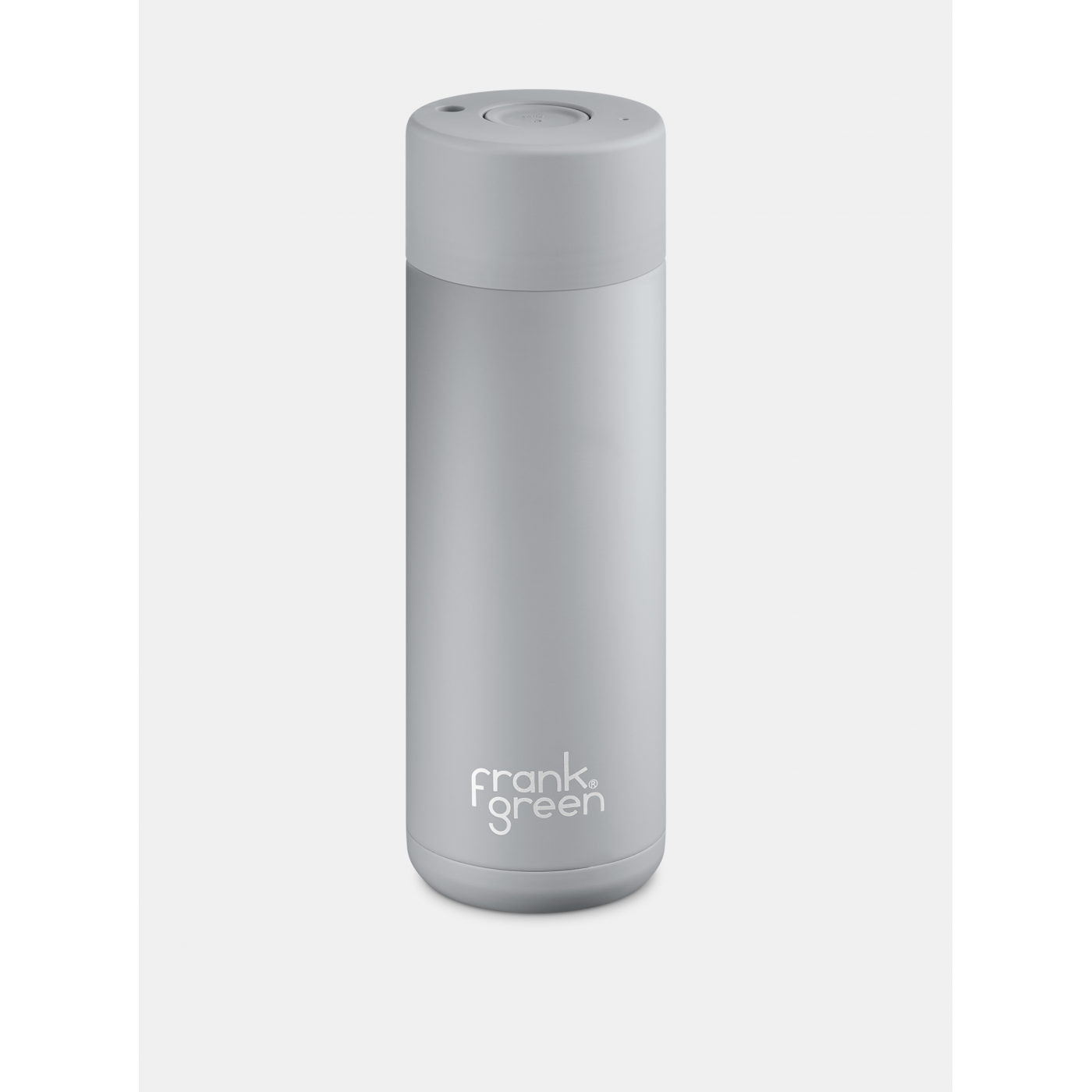 Grey stainless steel bottle Frank Green Ceramic 595 ml