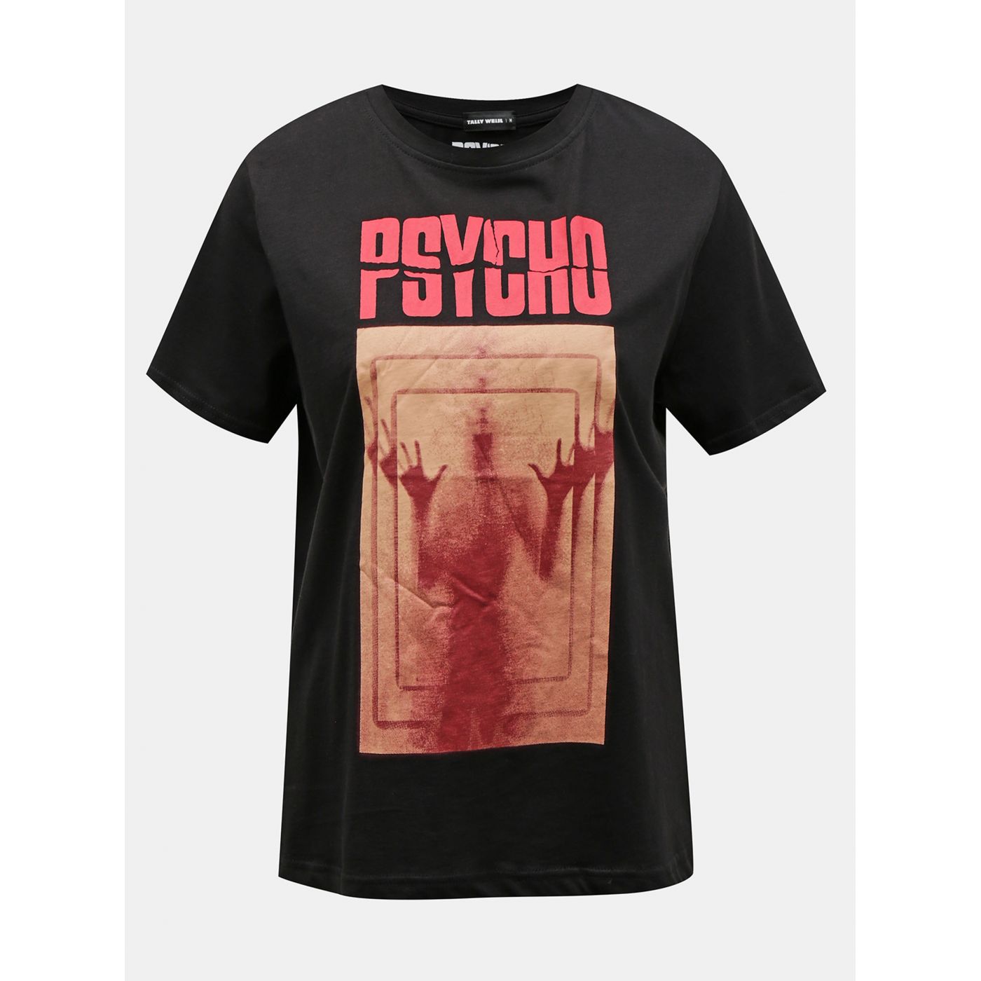 Black T-shirt with T-shirt with motif TALLY WEiJL