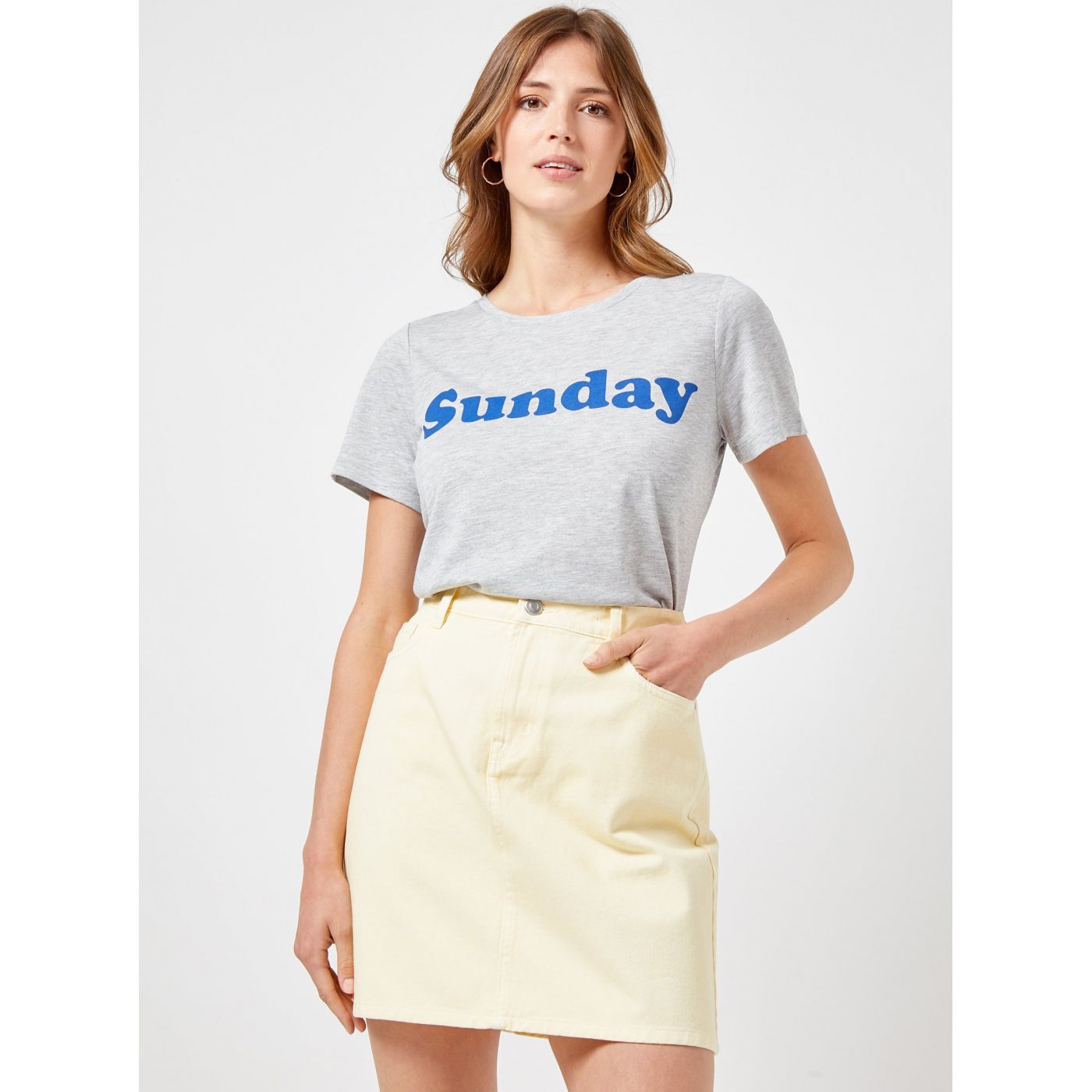 Grey T-shirt with Dorothy Perkins print