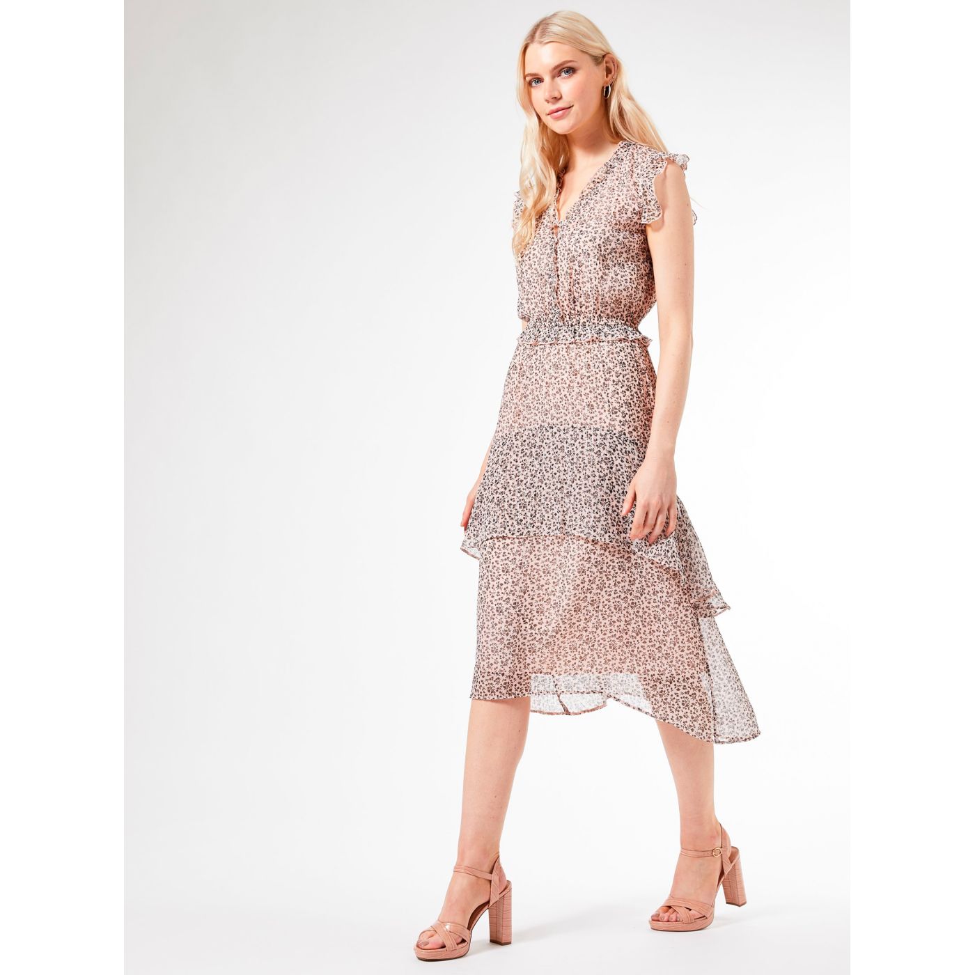 Dorothy Perkins Pink Patterned Dress