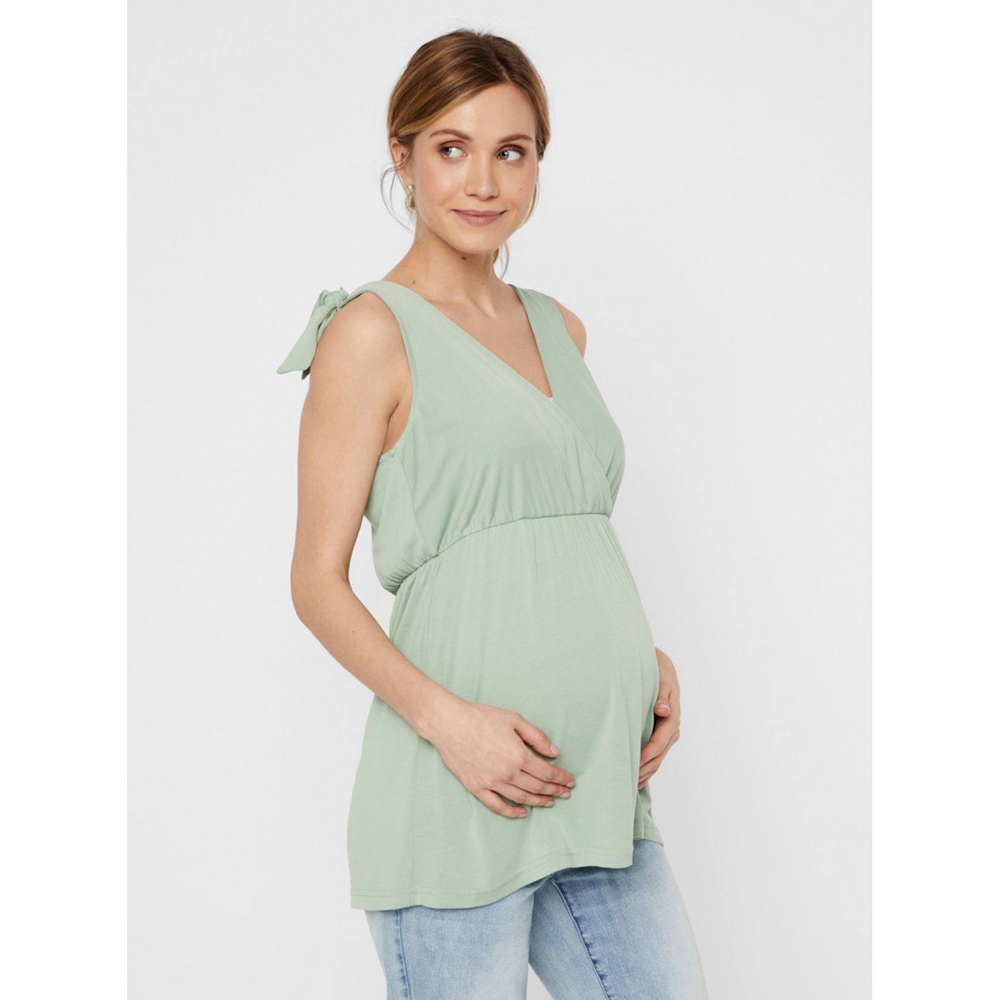 Bright Green Maternity Top Mama.licious Skylar