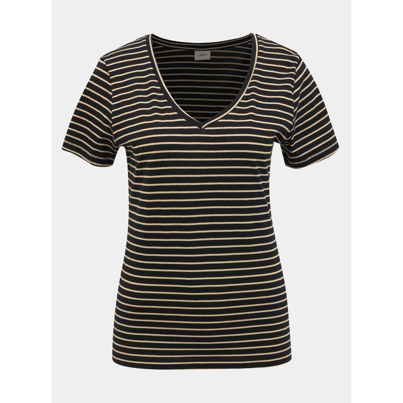 Black Striped Basic T-Shirt Jacqueline de Yong Best Live