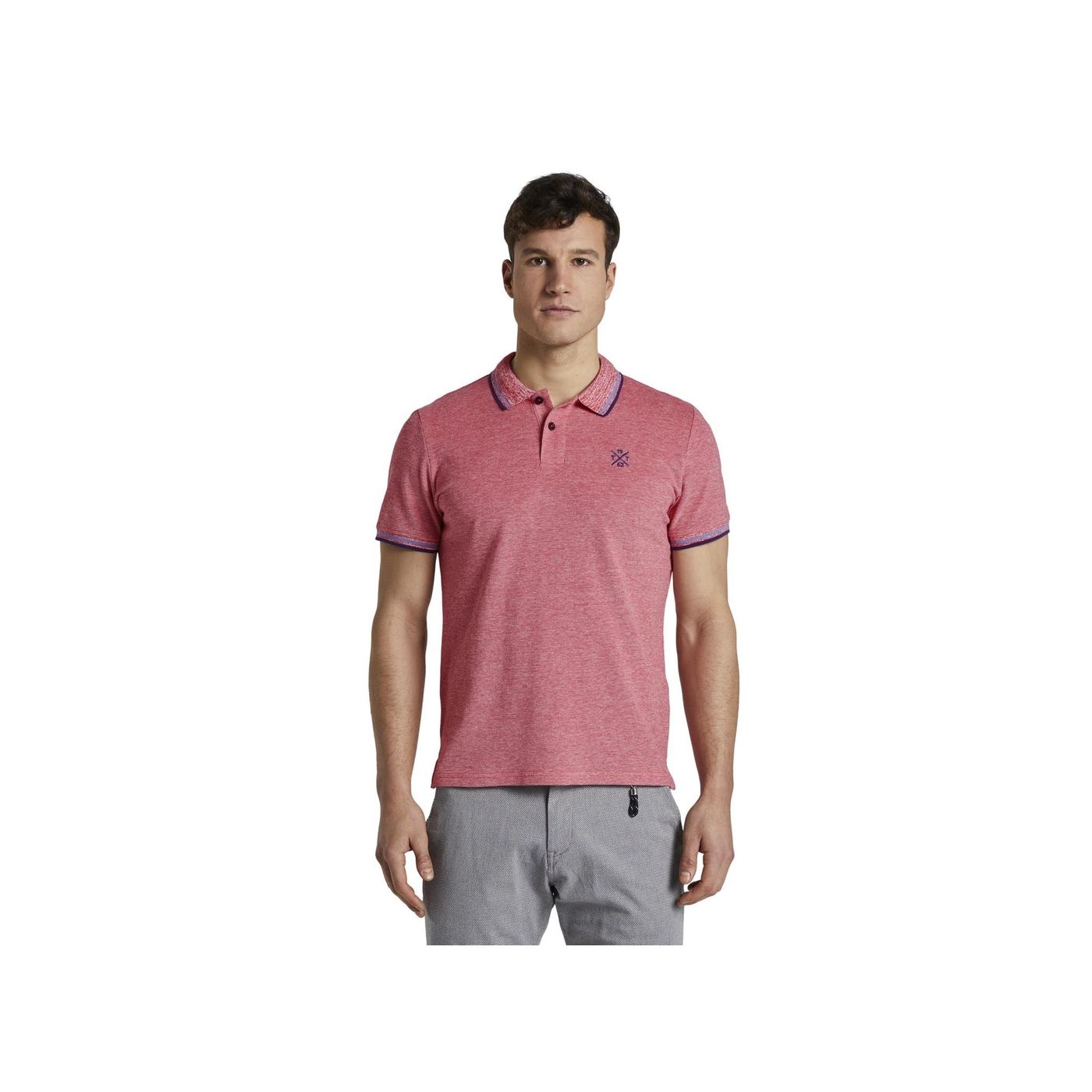 Red Men's Polo T-Shirt Tom Tailor
