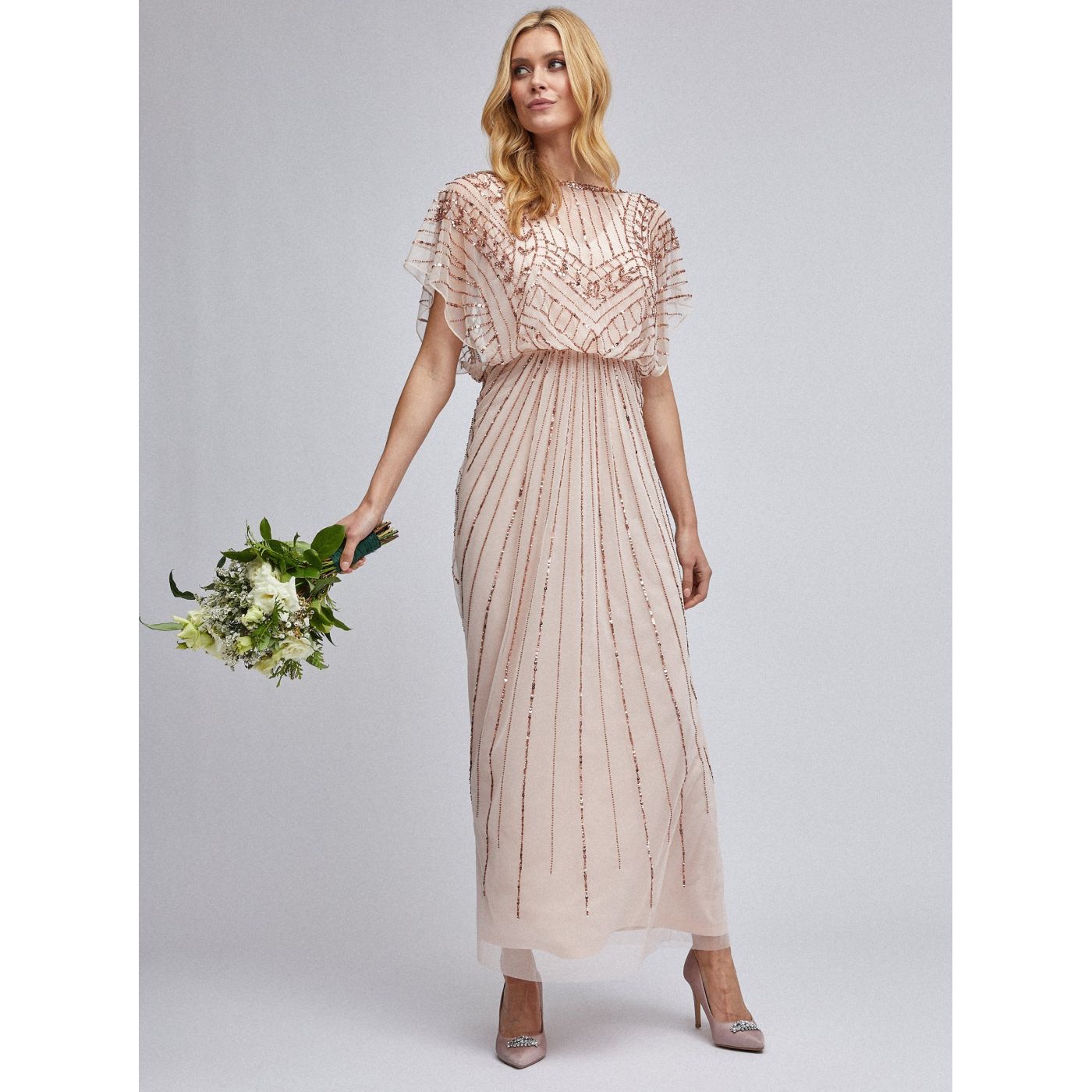 Light Pink Tulle Maxi dress by Dorothy Perkins