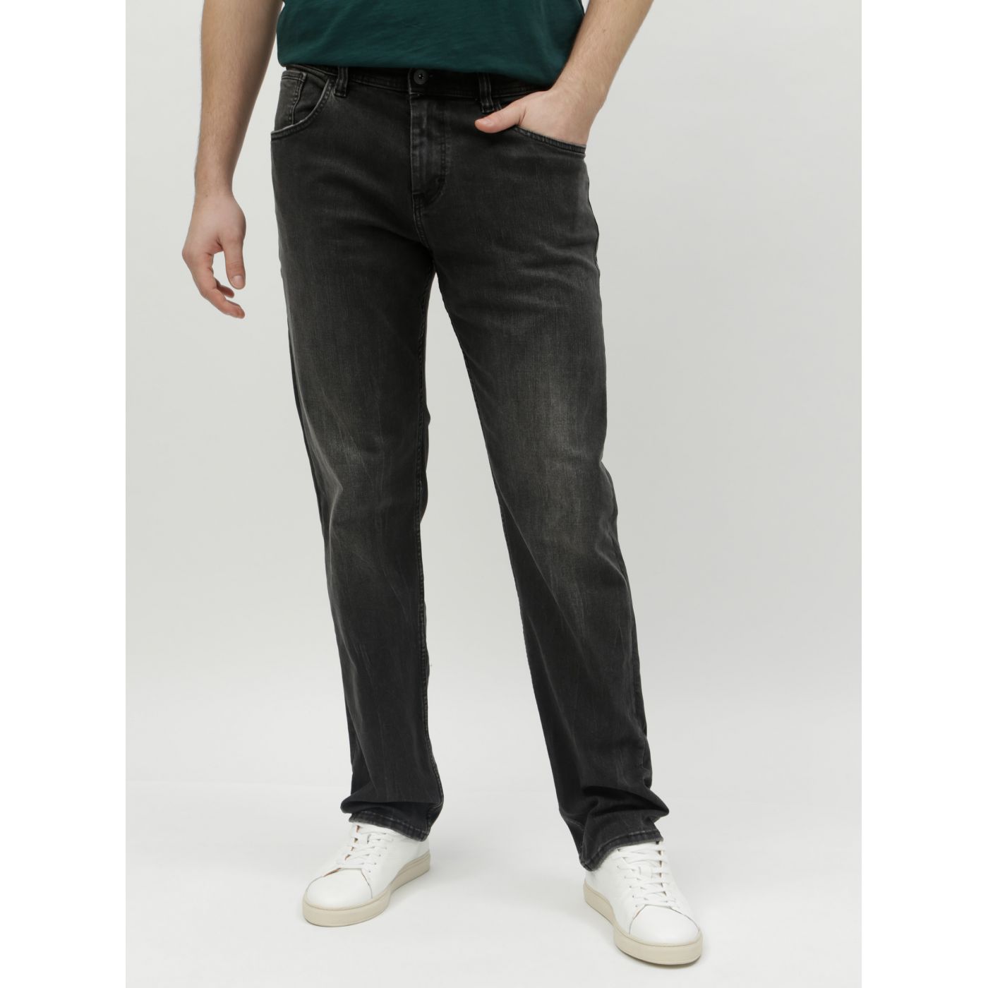 Dark Grey Men's Straight Jeans Tom Tailor