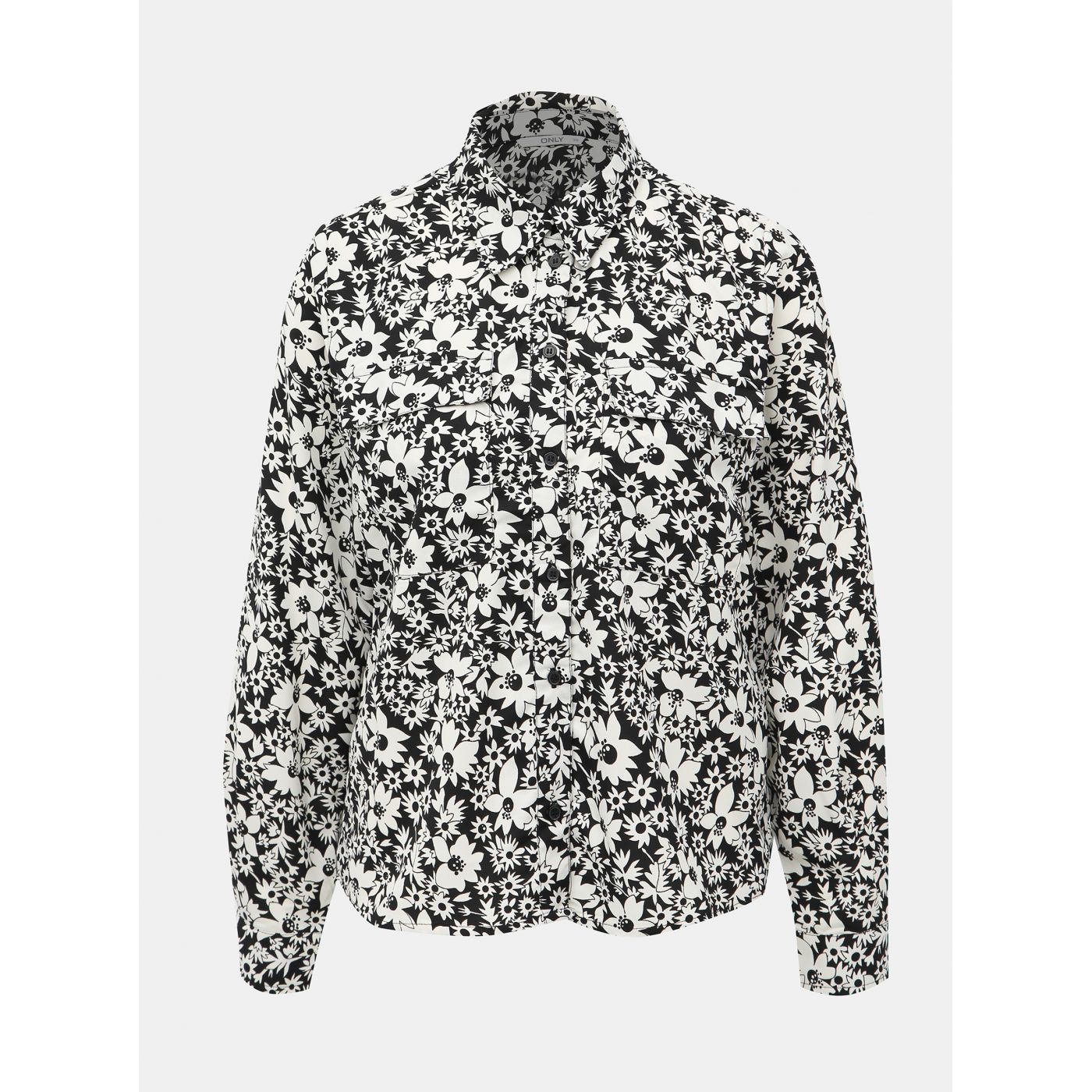 White-black floral shirt ONLY Ophelia