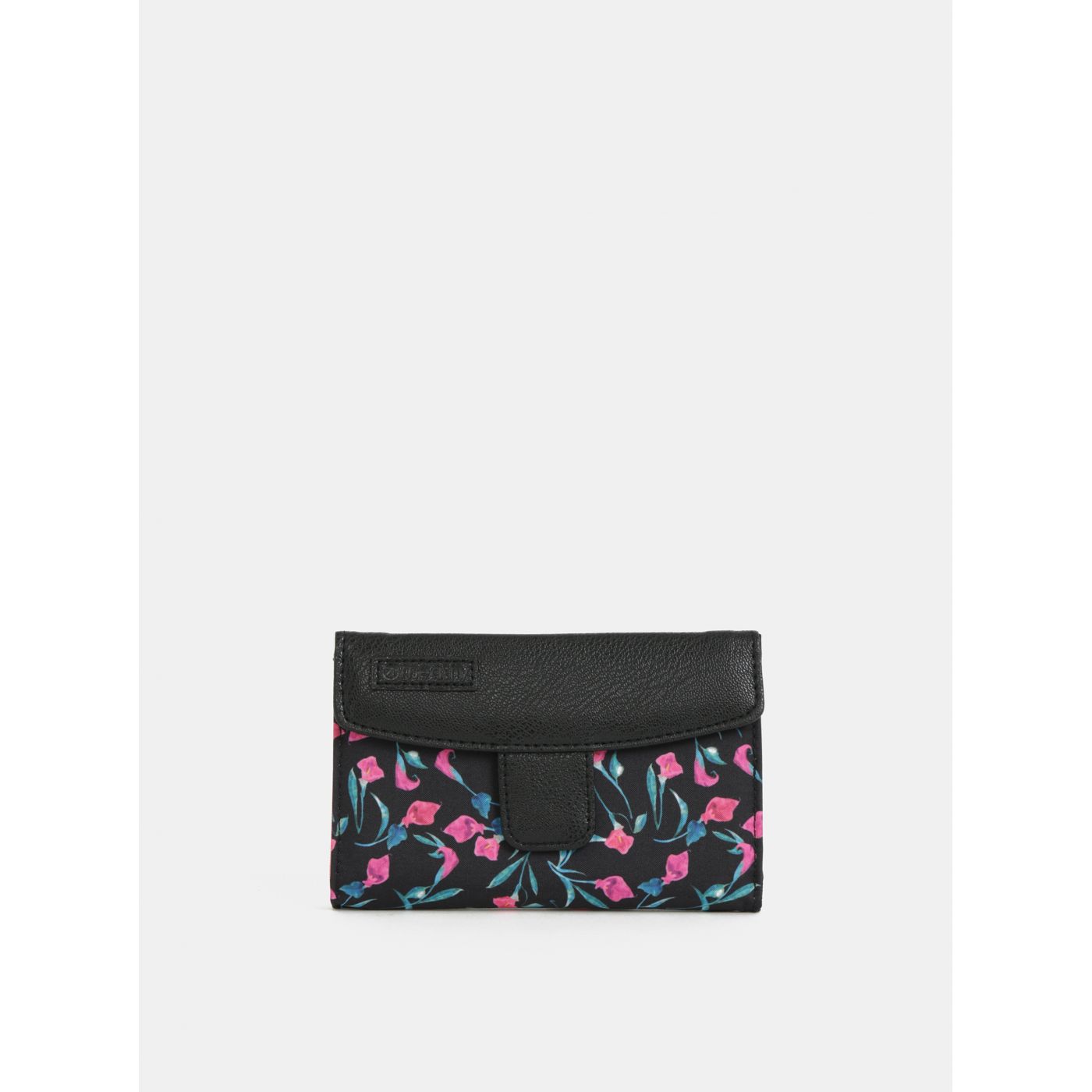 Black Women's Flowered Wallet Meatfly Needle