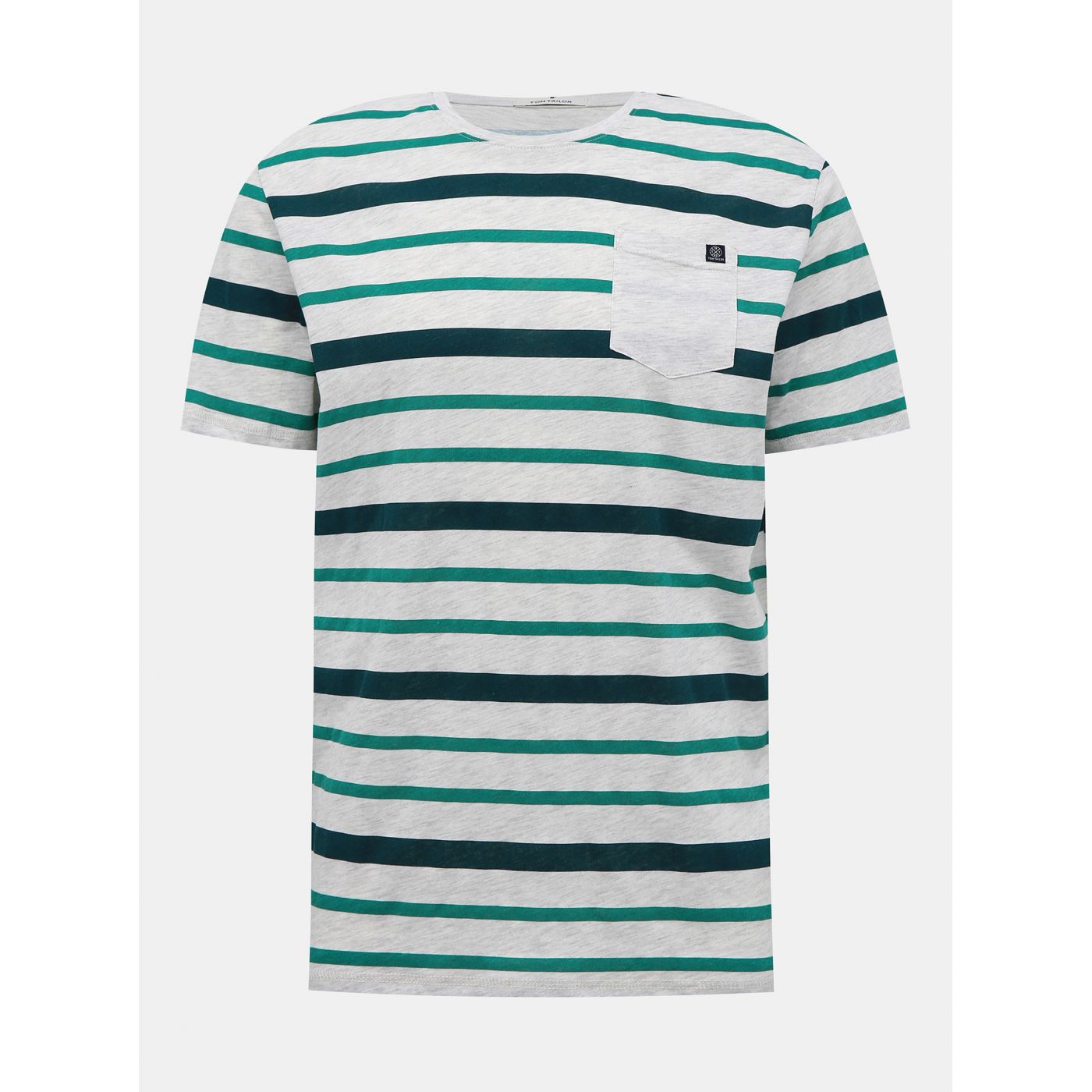Light Grey Men's Striped Tom Tailor T-Shirt
