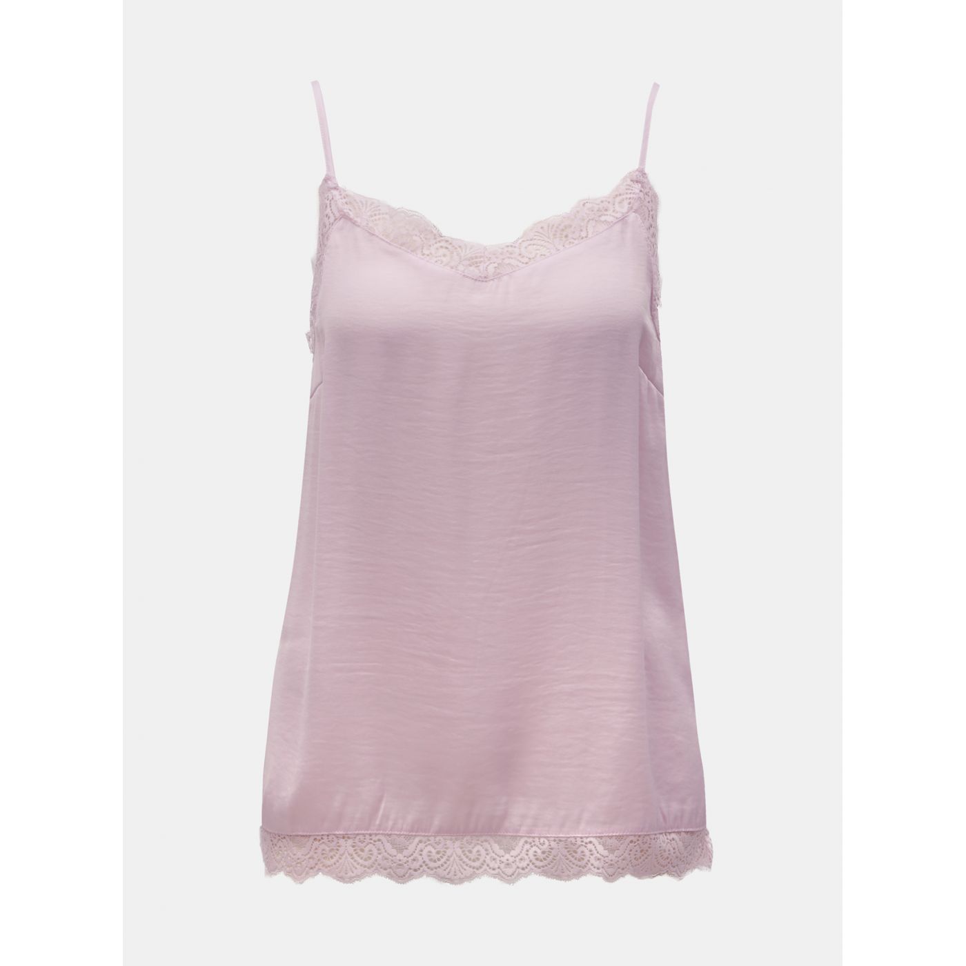 Light pink top with lace details VILA Cava