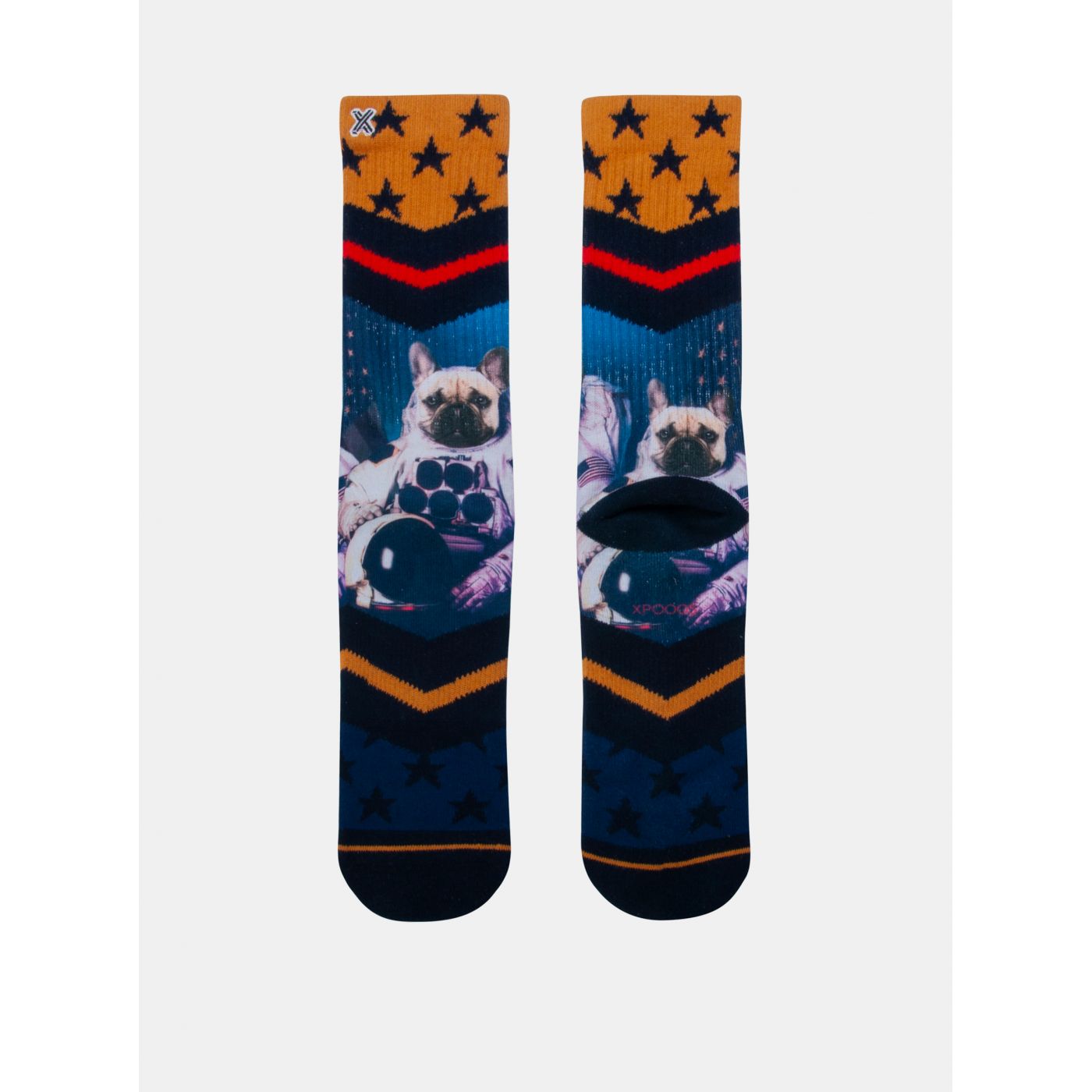 Blue-yellow men's socks XPOOOS