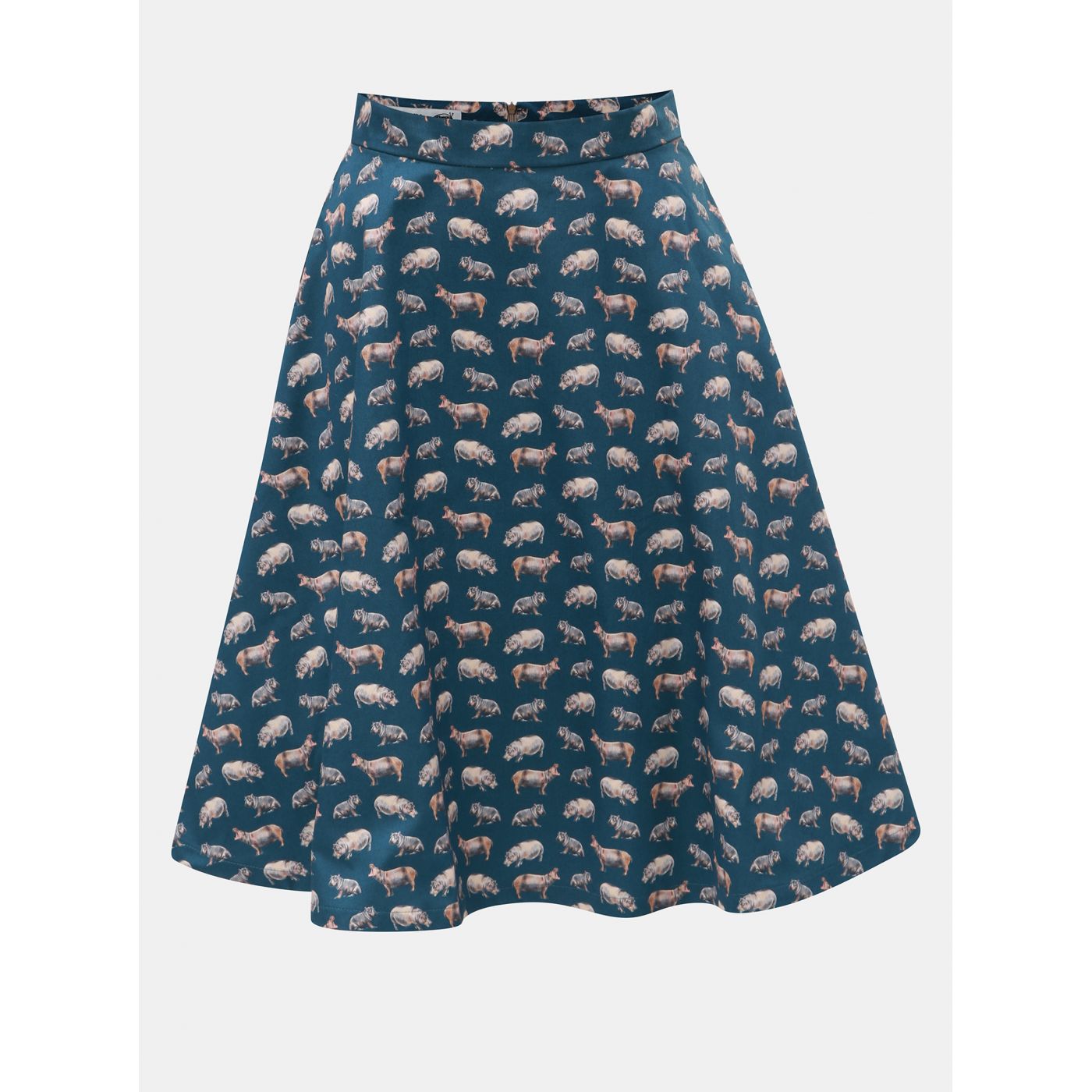 Kerosene skirt with hippo annemone motif
