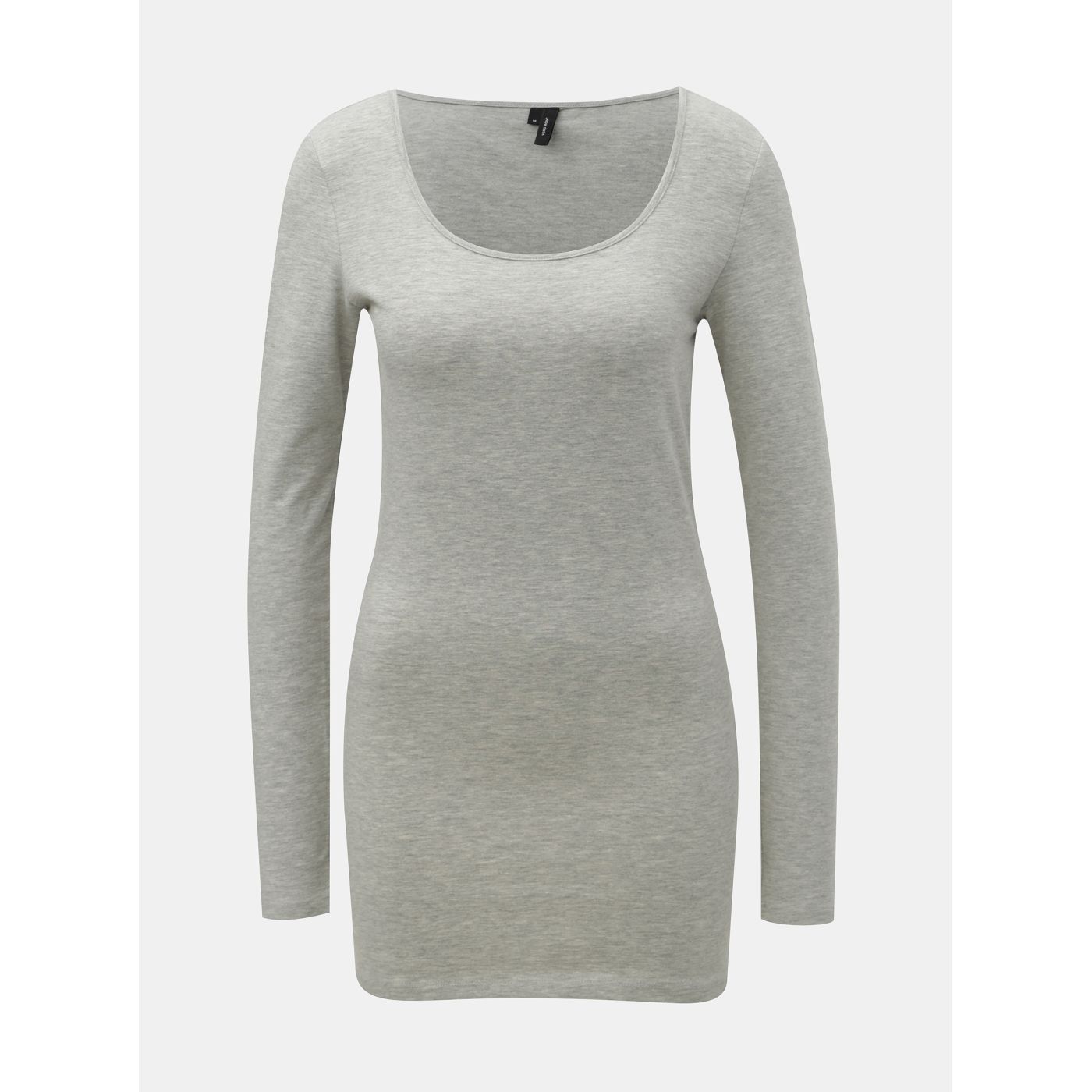 Grey Annealed Basic Long Sleeve T-Shirt VERO MODA Maxi