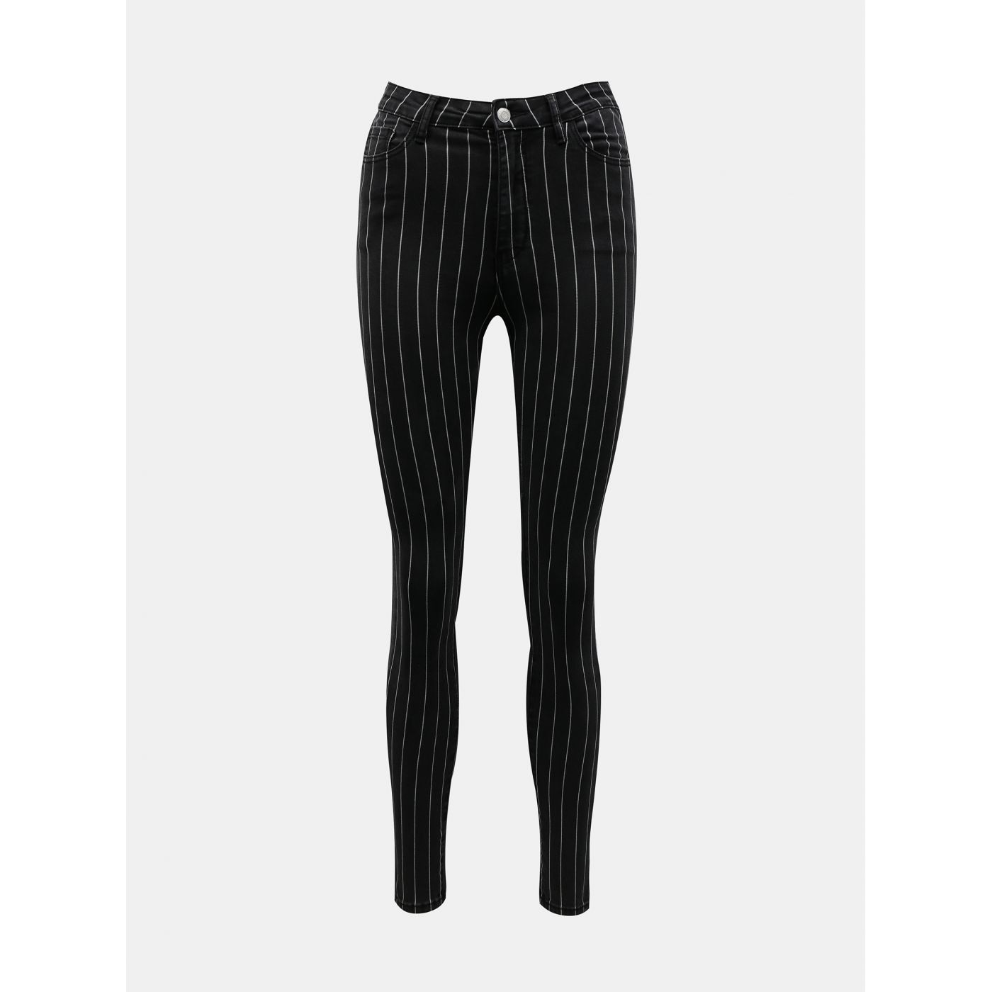 Black striped skinny fit pants TALLY WEiJL