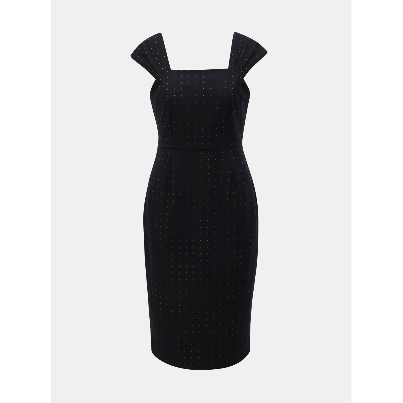 Black Pencil Patterned Dress By Dorothy Perkins