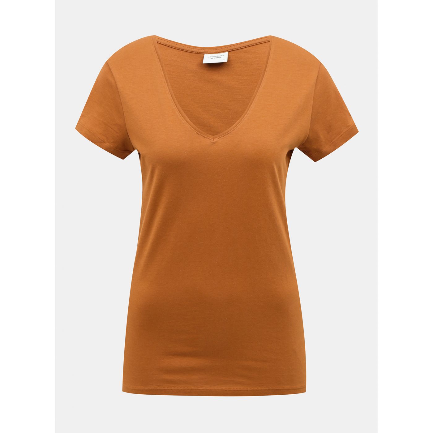 Brown basic T-shirt Jacqueline de Yong Chicago