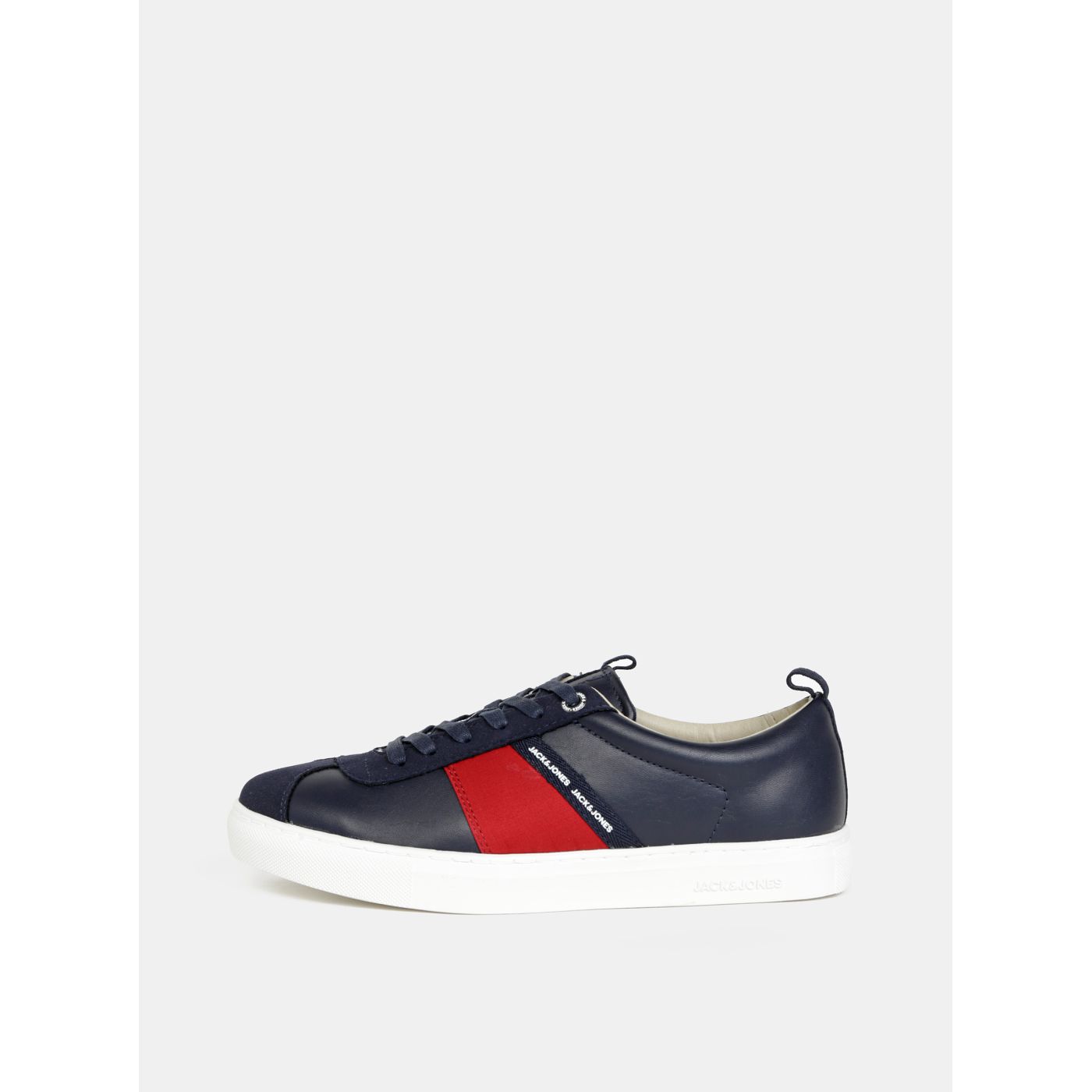 Dark blue men's sneakers with details in suede jack & jones sloane