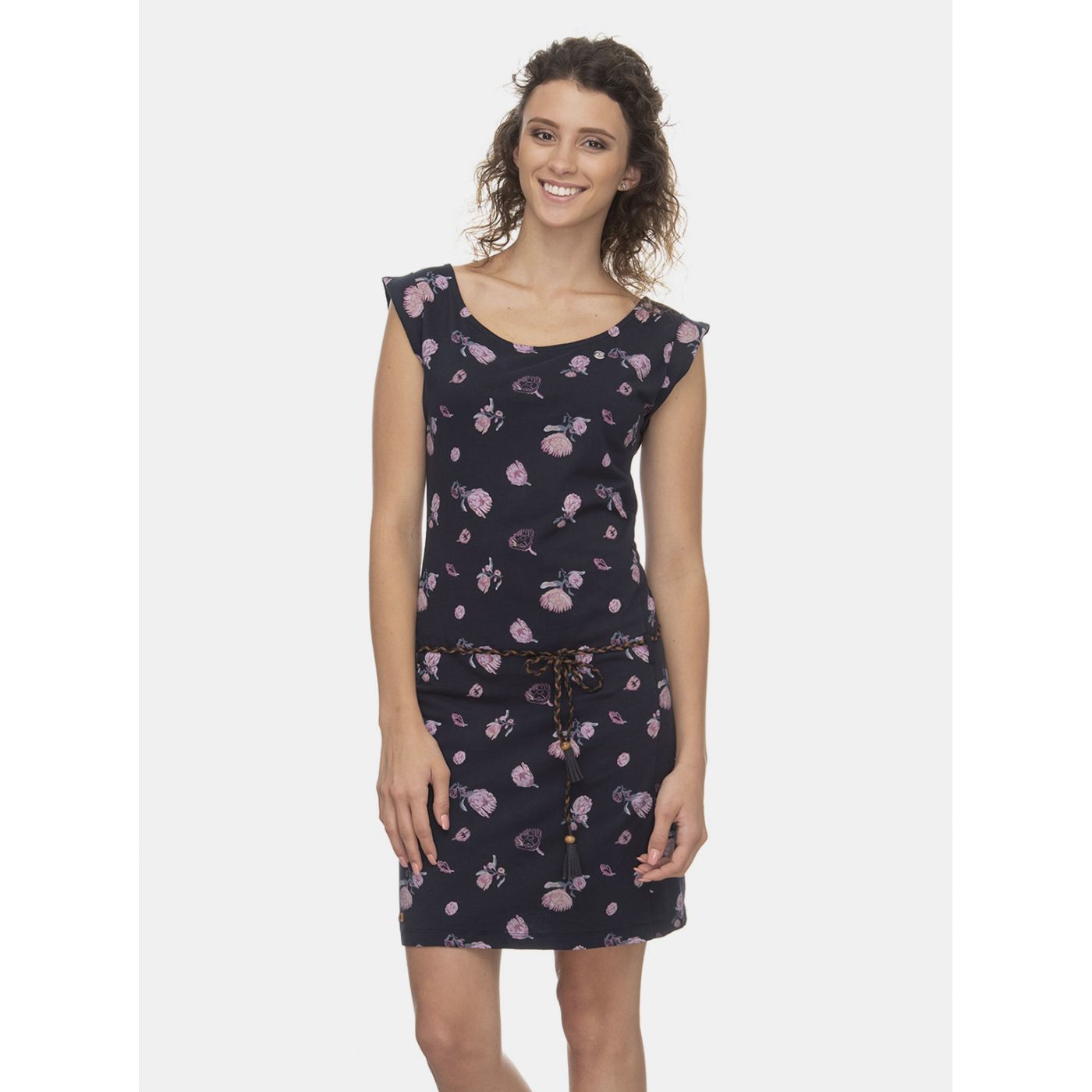 Dark Blue Floral Dress Ragwear Tamy Flowers