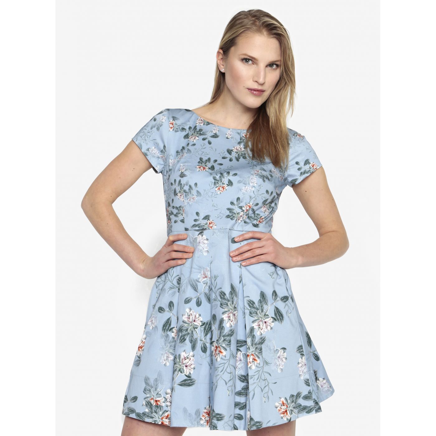 French Connection Kioa Blue Floral Dress