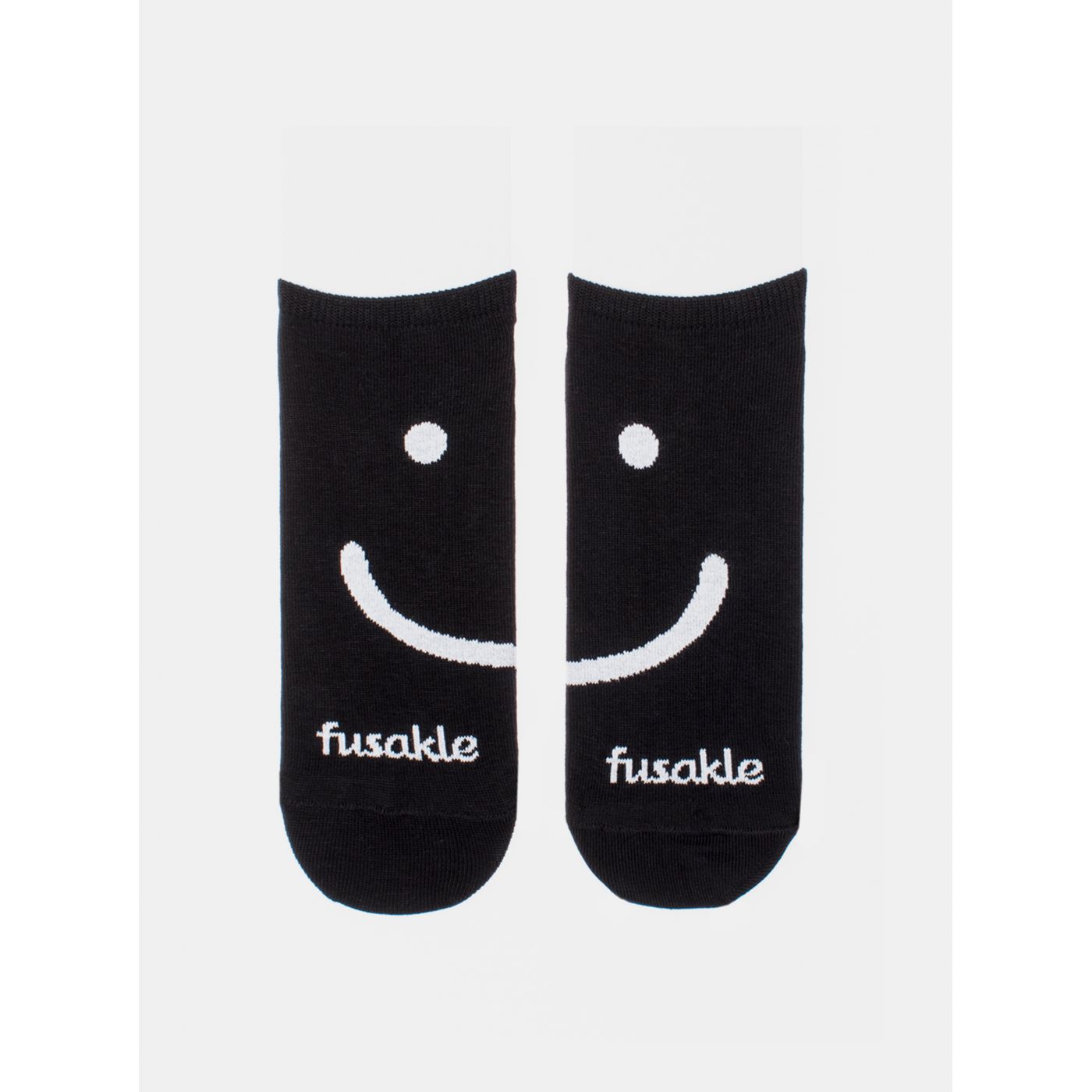 Black patterned Fusakle ankle socks