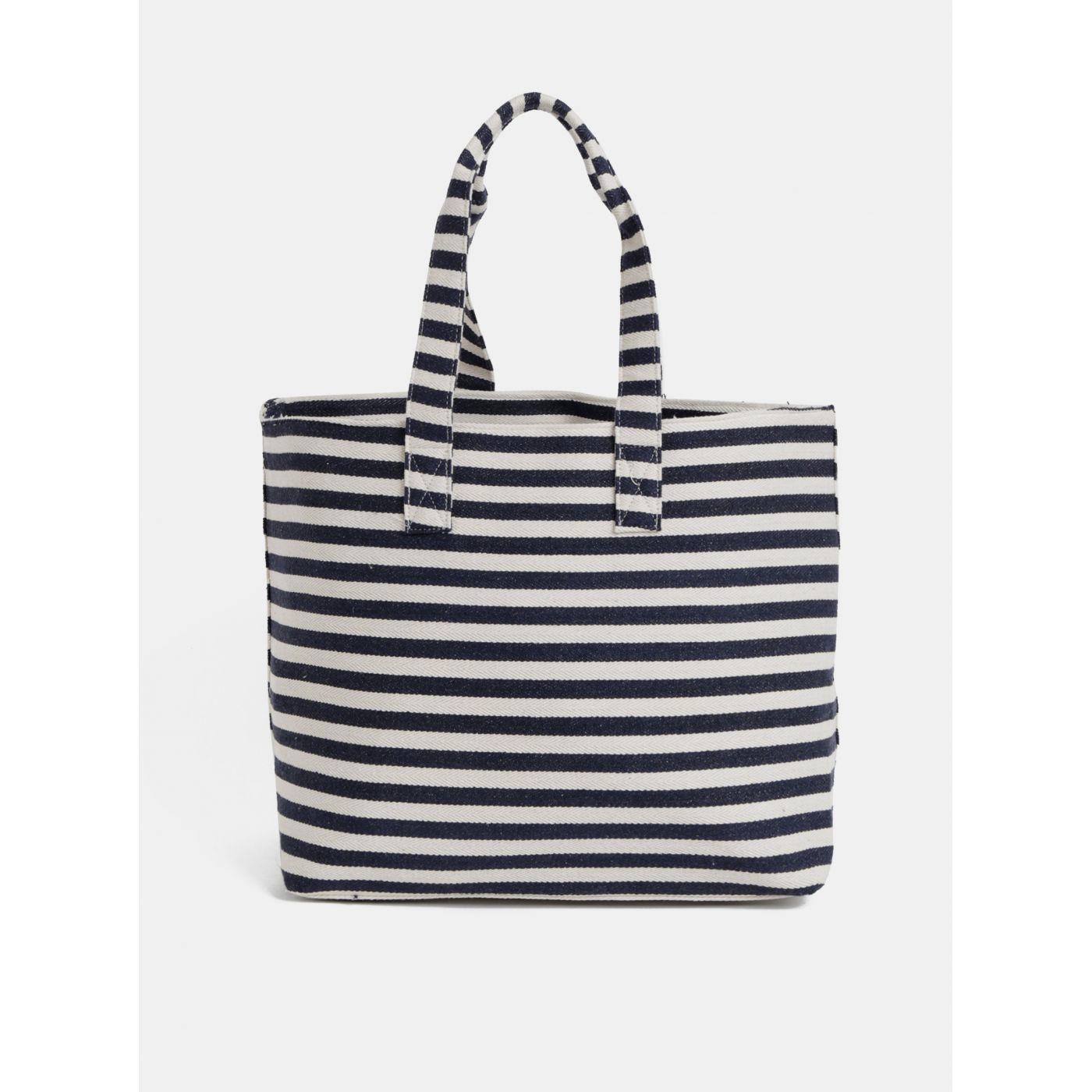 Creamy-blue Striped Beach Bag Pieces Barbaro