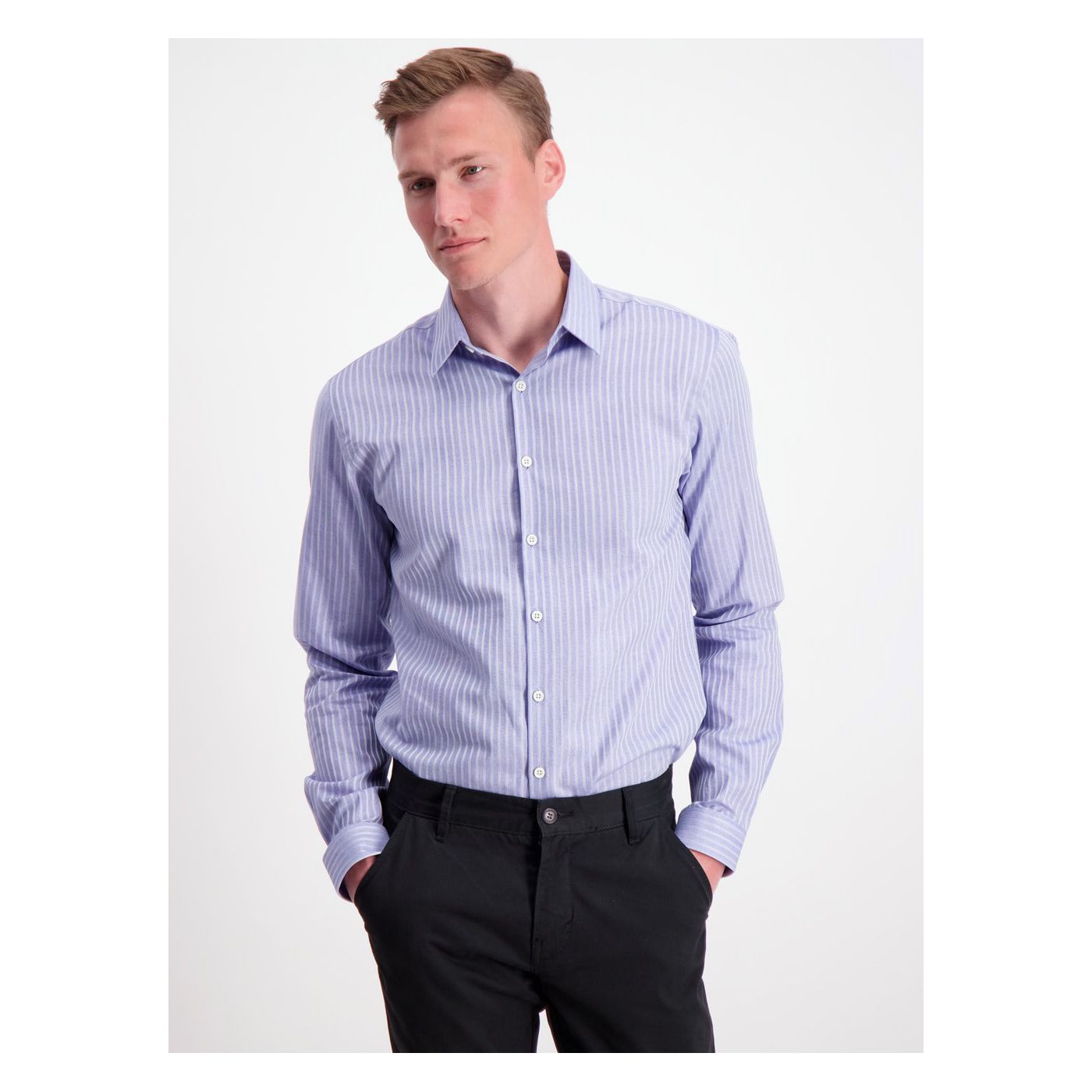 Lindbergh Blue Striped Shirt