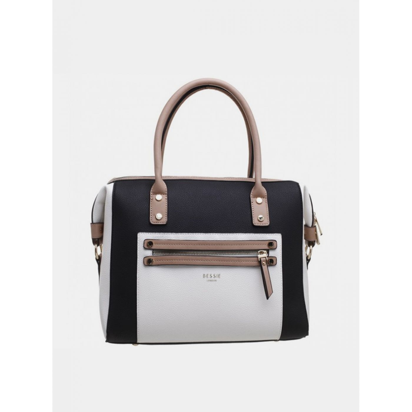 Bessie London White-black Handbag