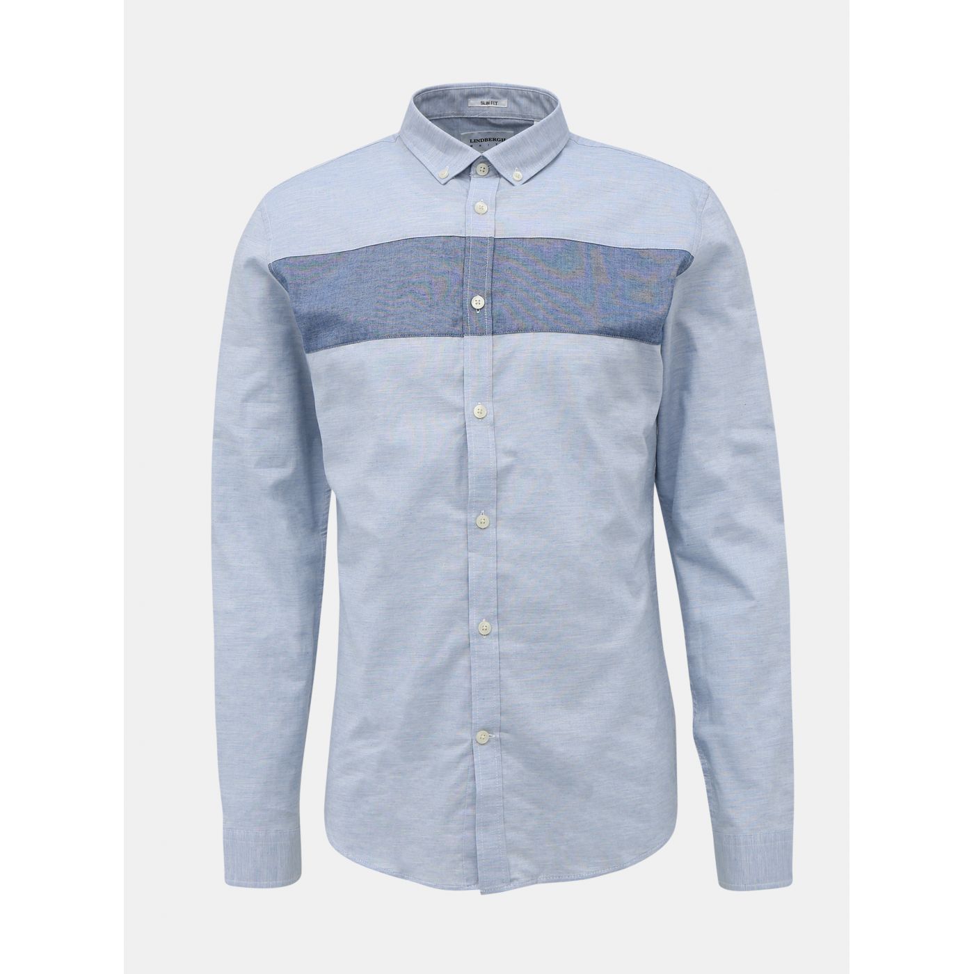 Blue slim fit lindbergh shirt